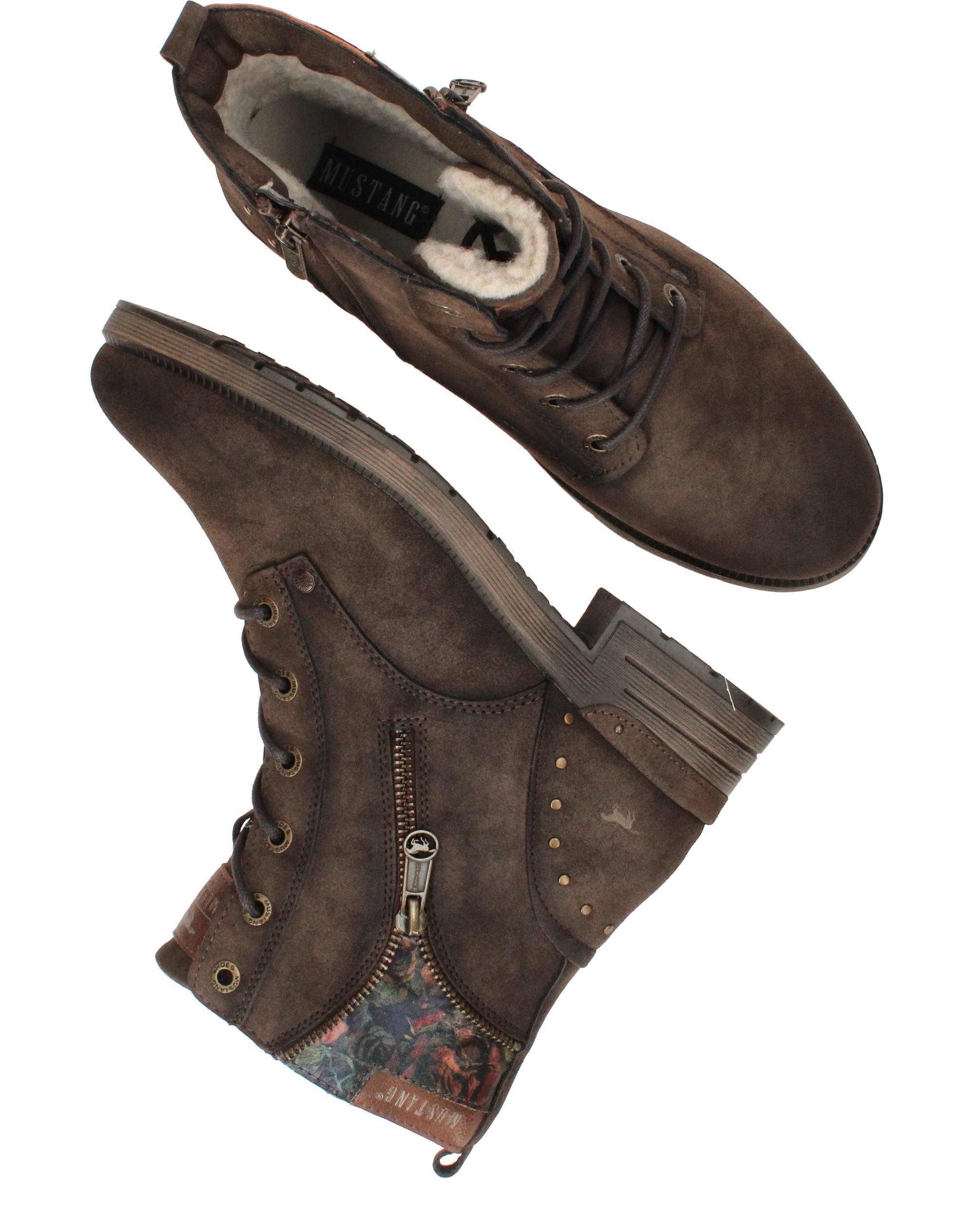 Mustang Veterboots Bruin, veterboot voor unisex – foto 8