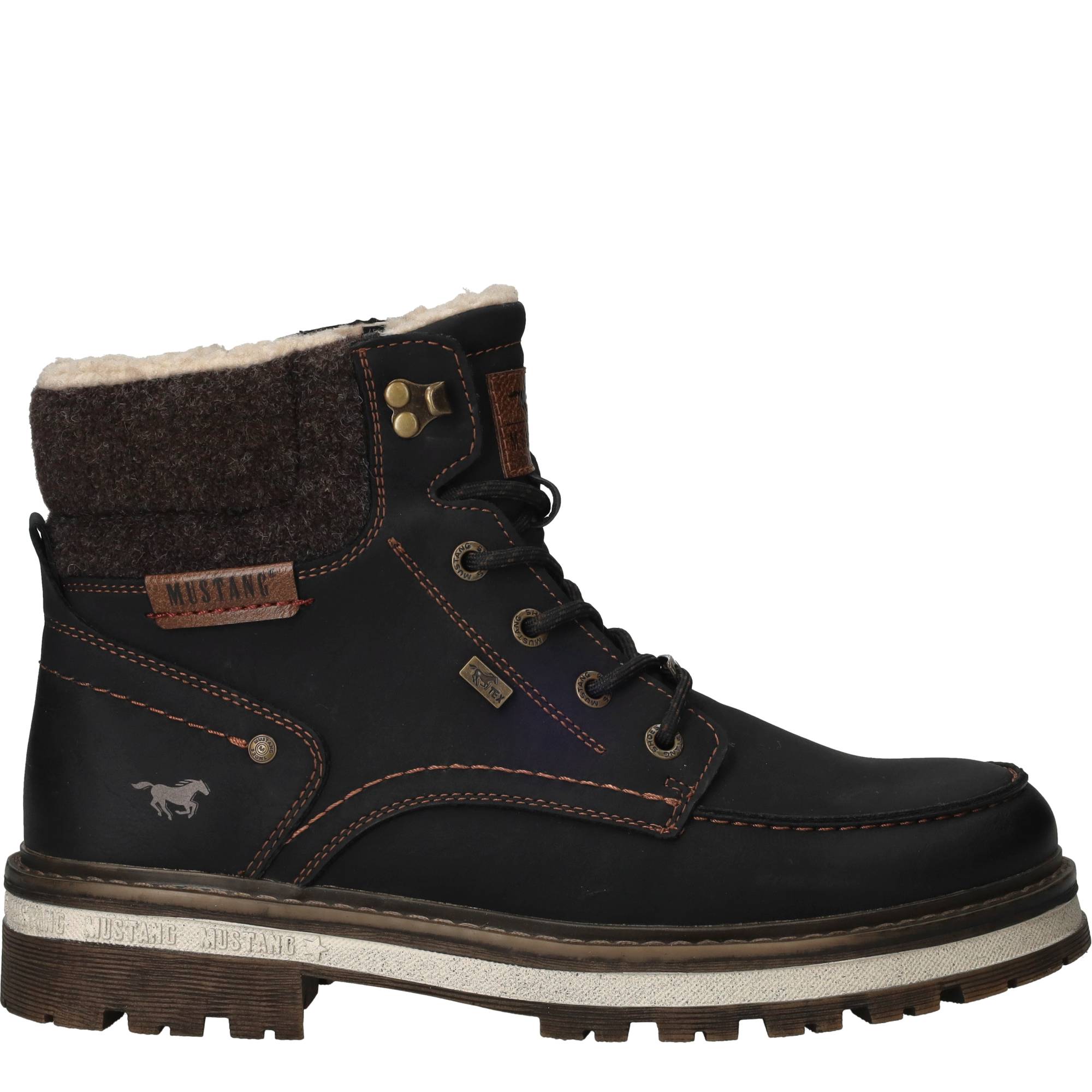 Mustang Veterboots Zwart