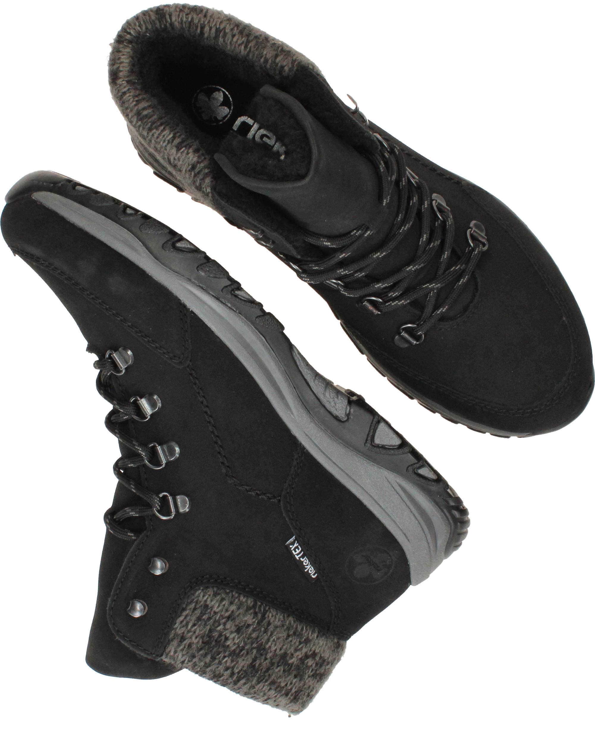 Rieker TEX Veterboots Jongens Zwart, veterboot voor jongens – foto 4