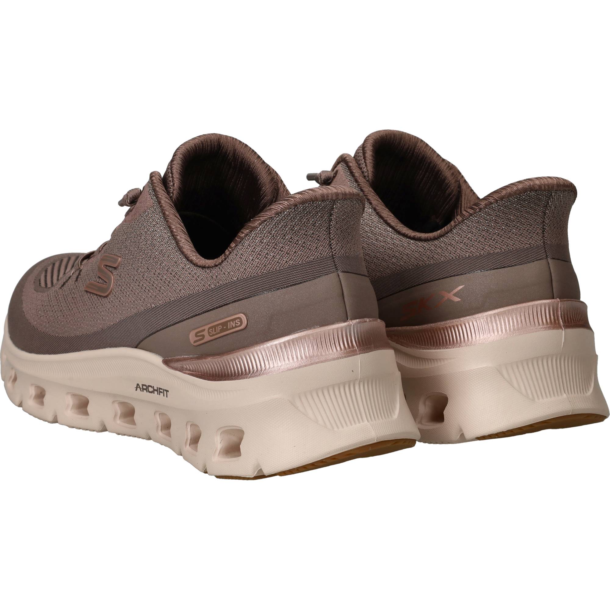 Skechers Slip-Ins Archfit Glide Step Pro Sneakers Jongens Bruin, sneaker voor jongens – foto 3