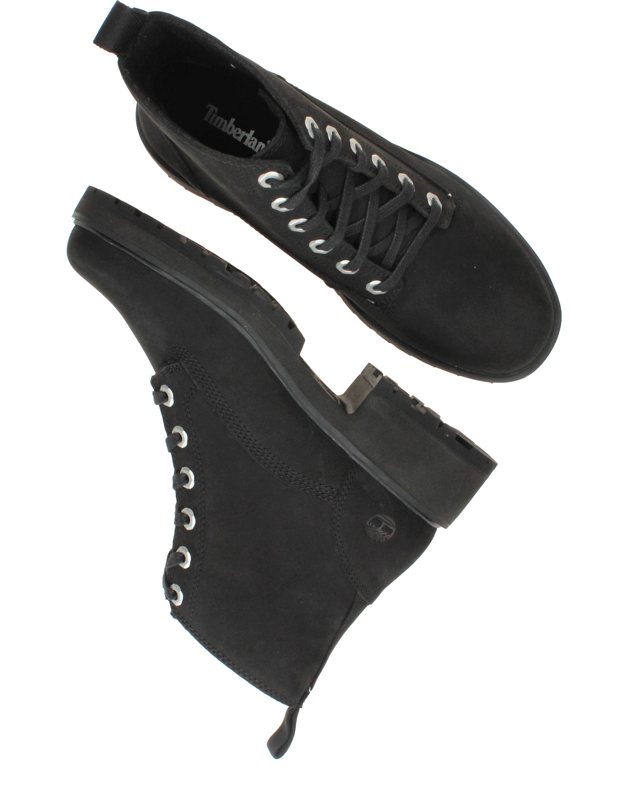 Timberland Carnaby Row Mid Lace Up Veterboots Zwart, veterboot voor unisex – foto 4