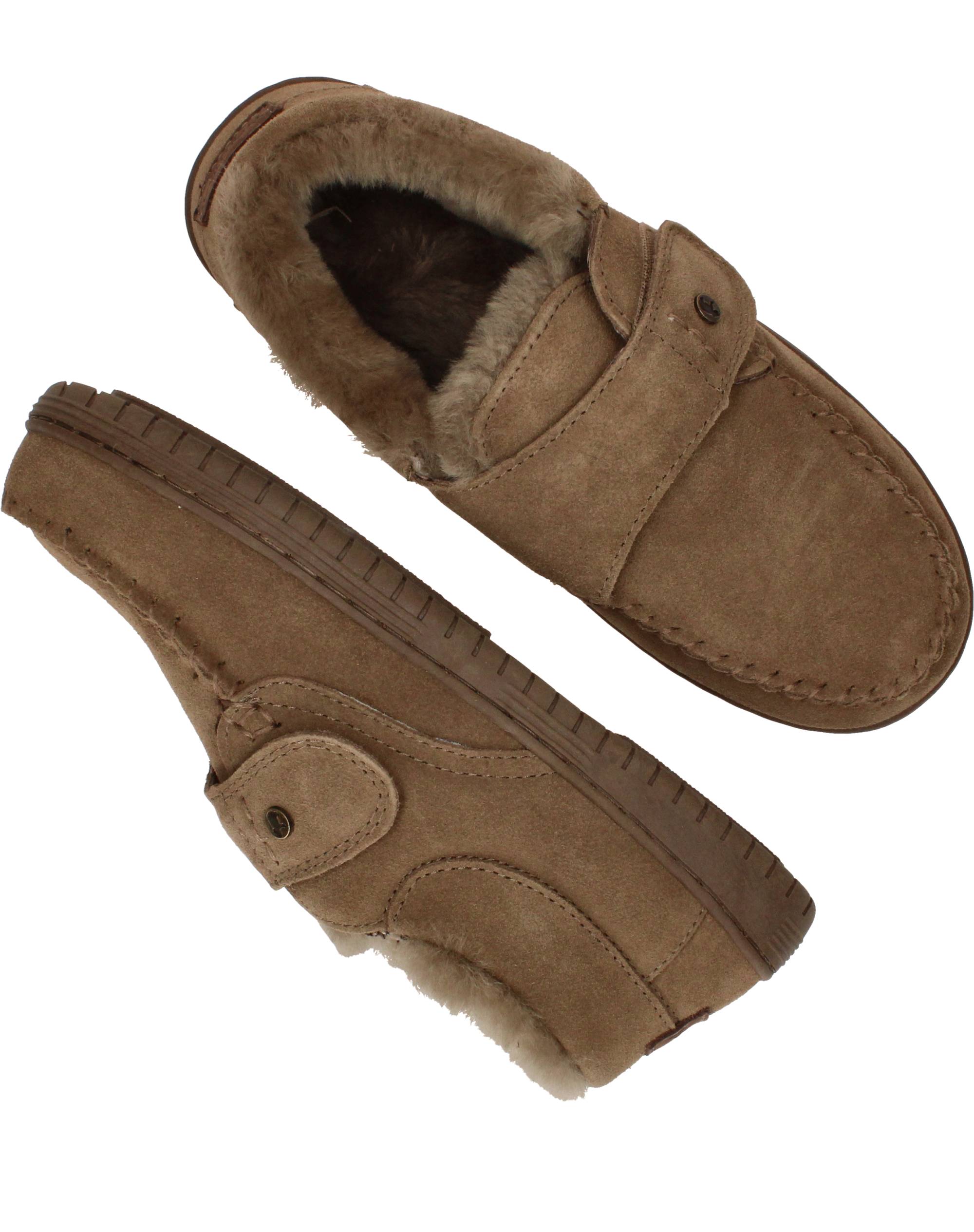 Warmbat Smithon Pantoffels Taupe, pantoffel voor unisex – foto 4