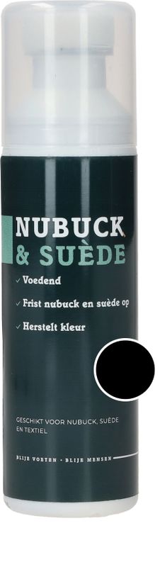 Nubuck, Suède & Textiel Zwart