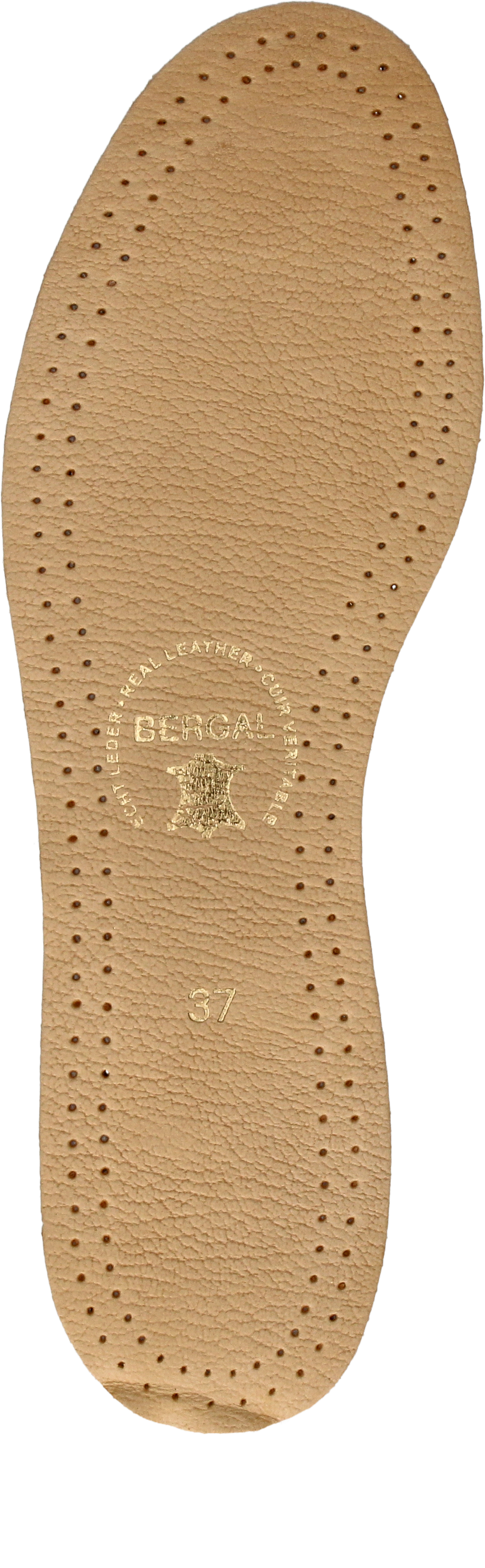 Bergal Active Leather Zooltjes, Kleur:Bruin