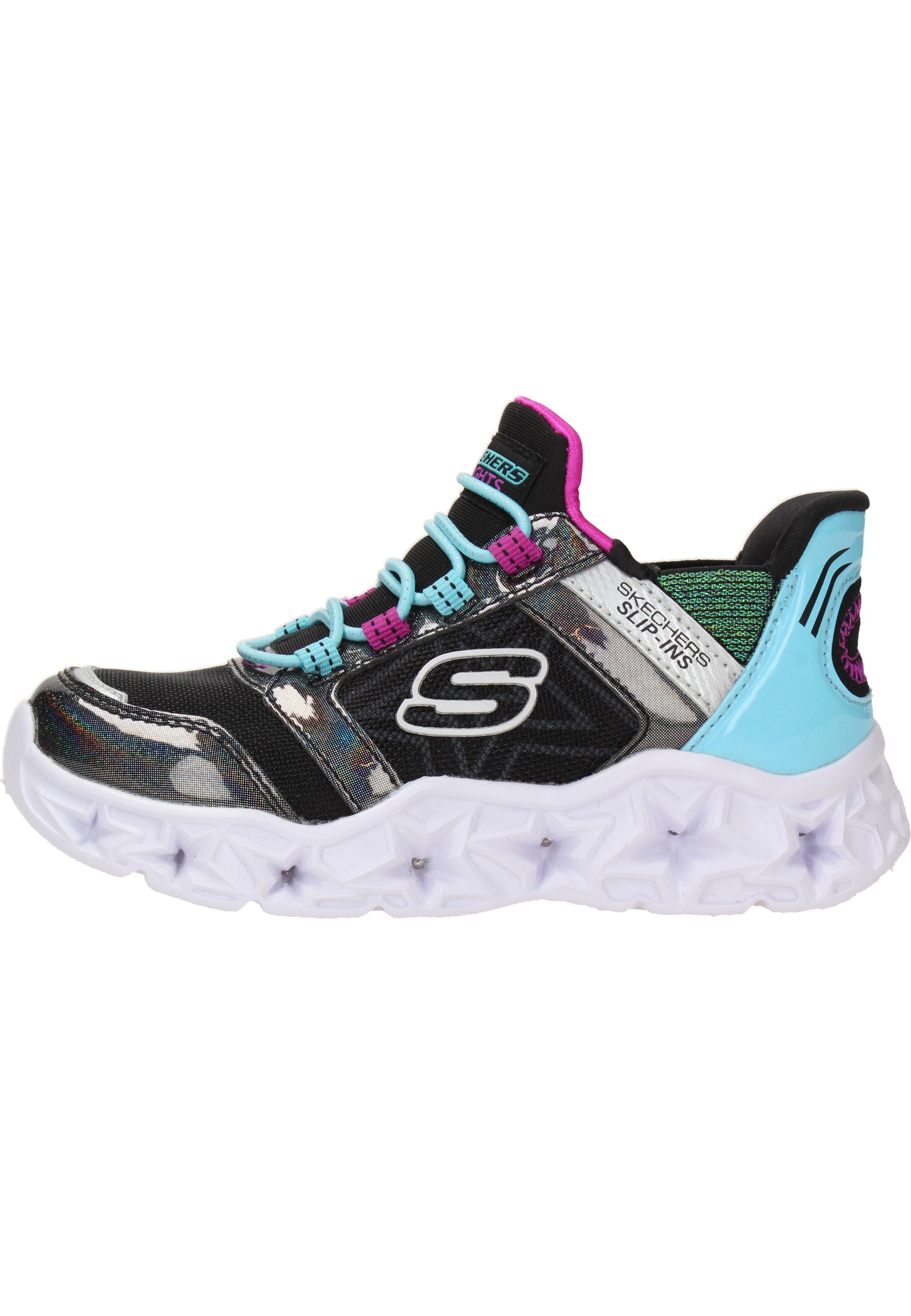 Skechers Galaxy Lights Bright Cosmic Meisjes Instappers - Zwart/Multicolour - Maat 33