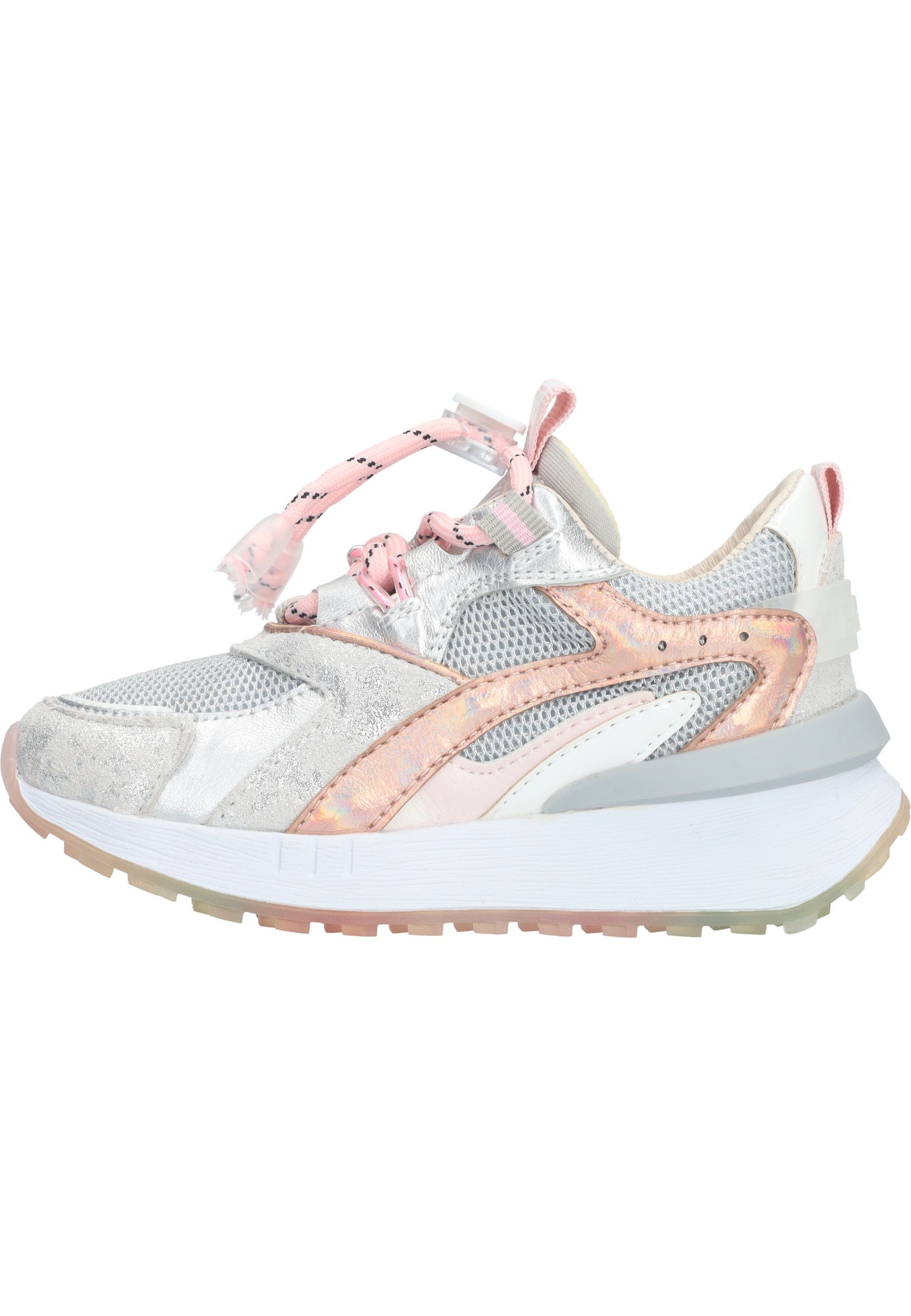 Shoesme sneaker barst BRS23S009-G zilver pink