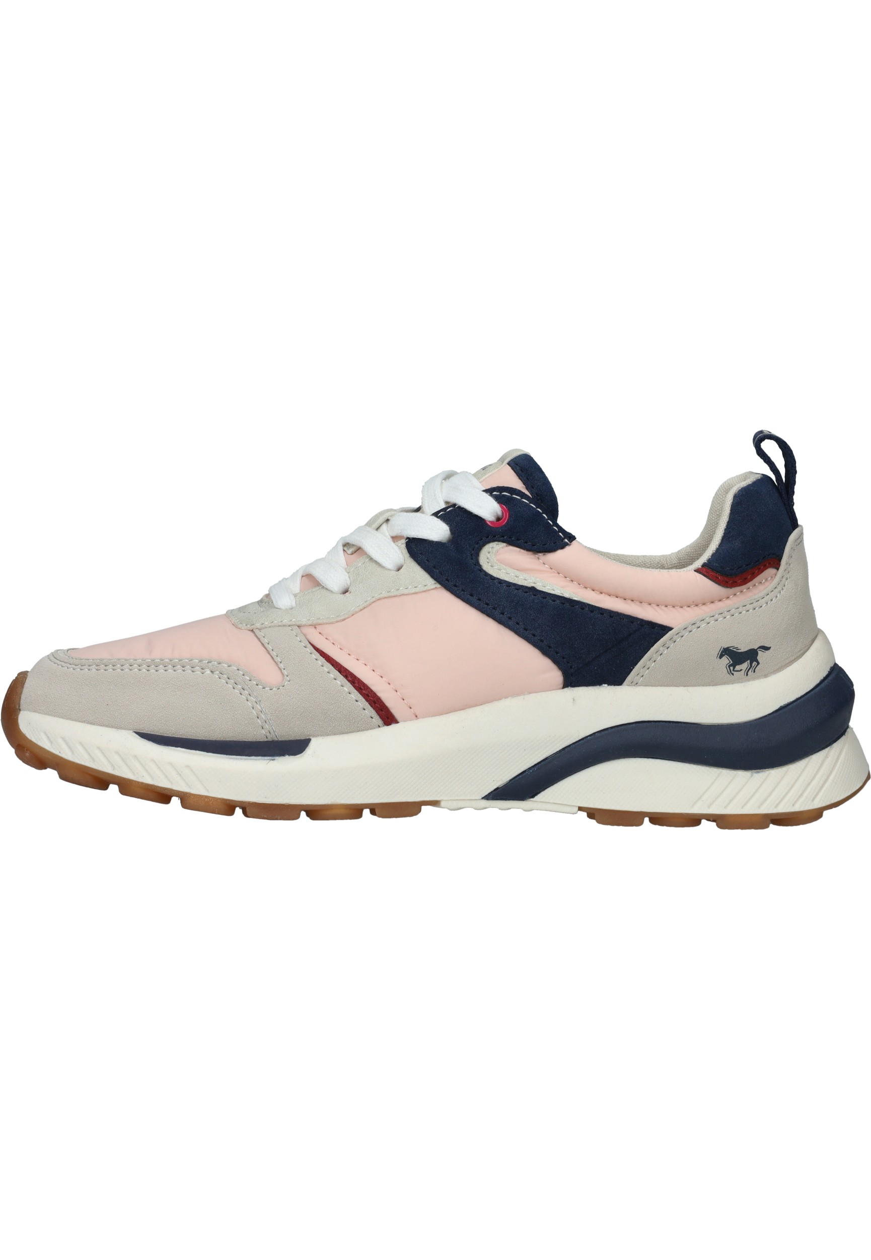 Mustang Sneaker Dames Grijs/Blauw/Roze