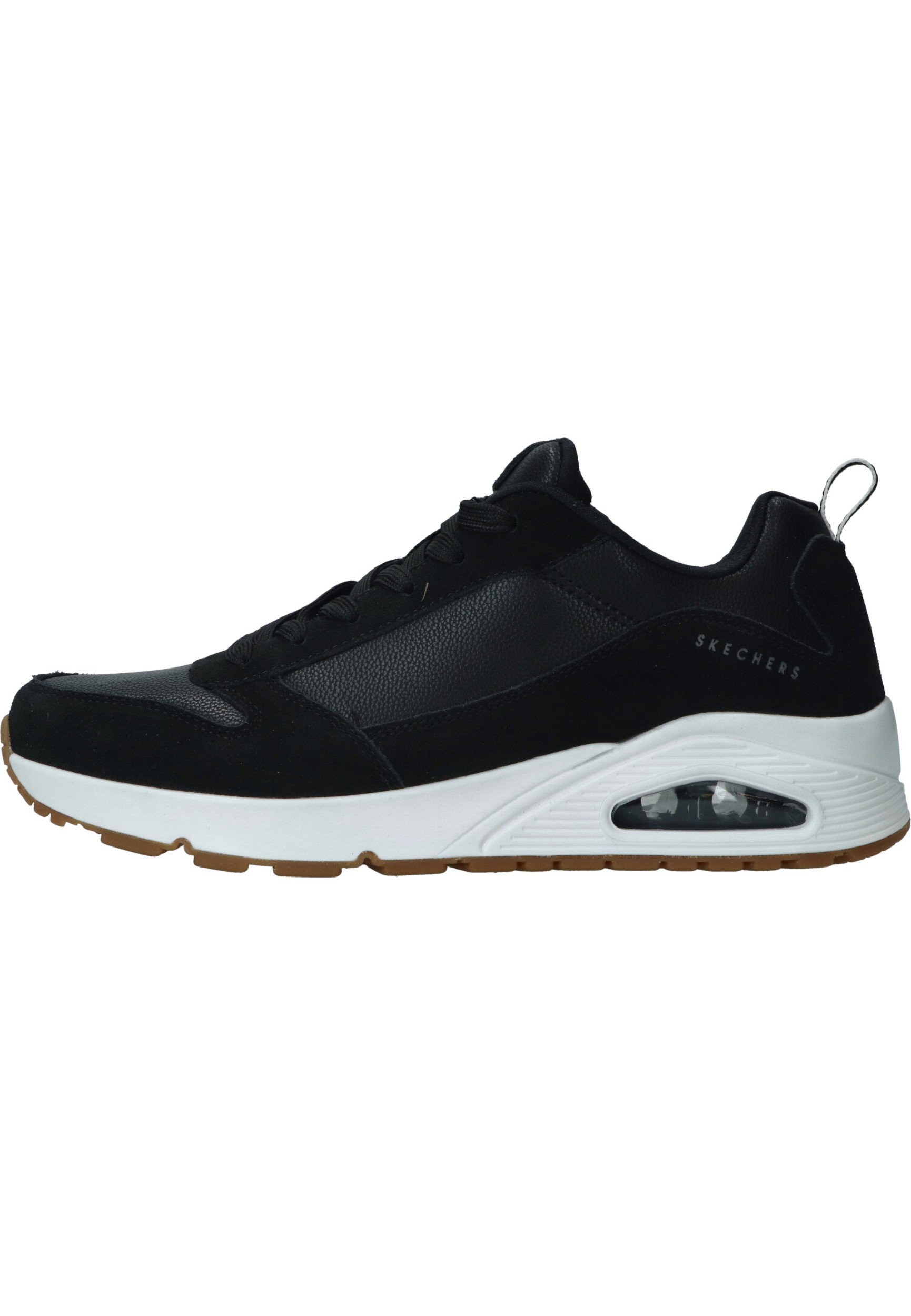 Skechers Uno - Stacre Heren Sneakers - Zwart - Maat 43