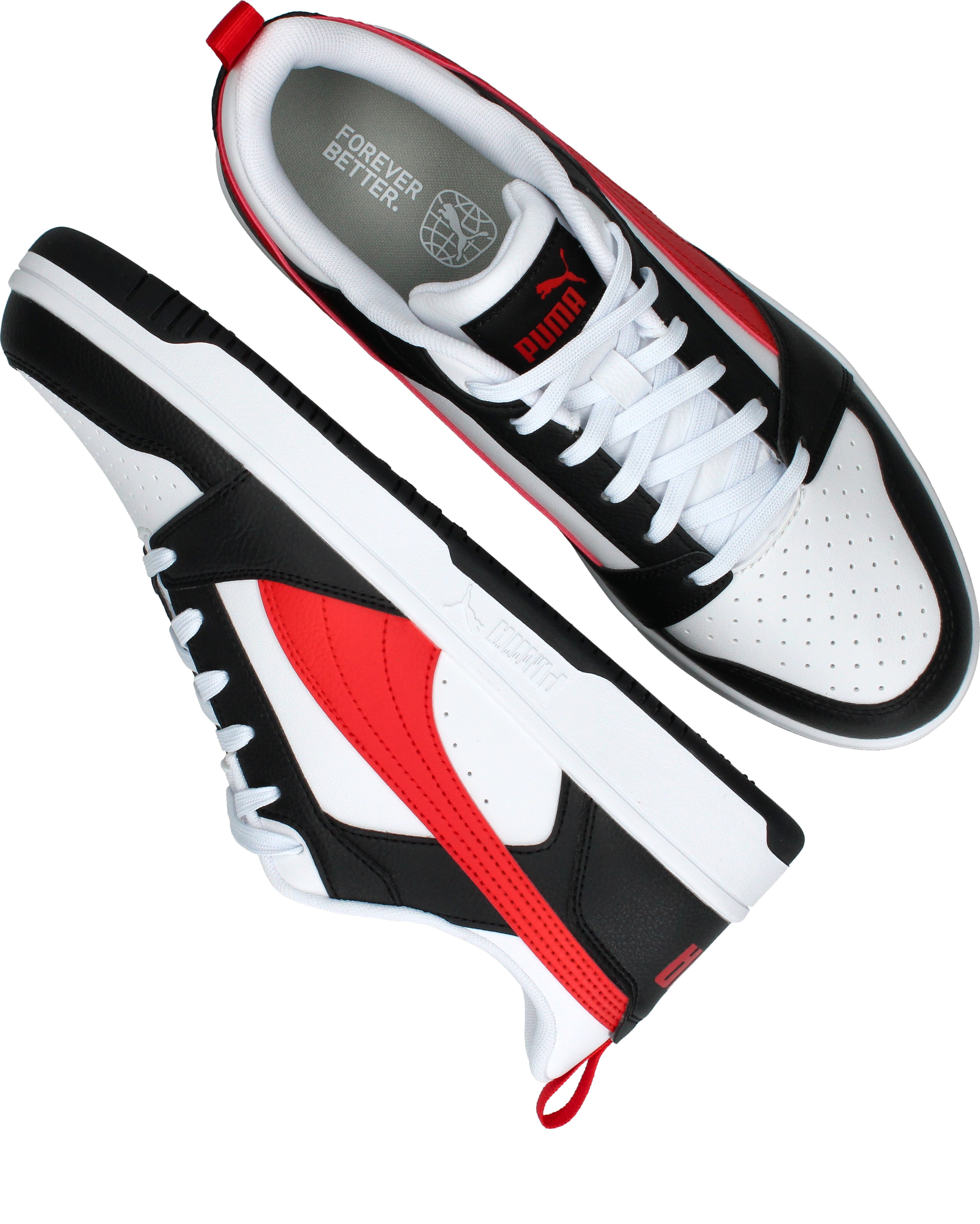 Puma Rebound V6 Low, Zwart (4)