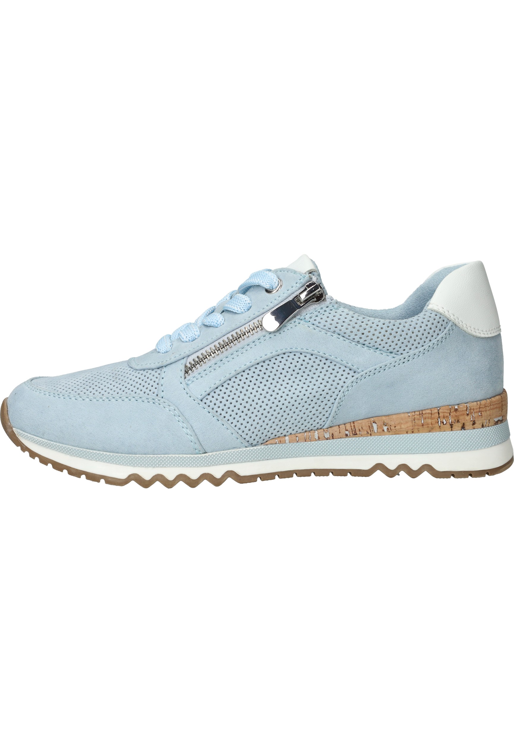 MARCO TOZZI MT Vegan, Soft Lining + Feel Me - removable insole Dames Sneaker - LIGHT BLUE/WHITE - Maat 36