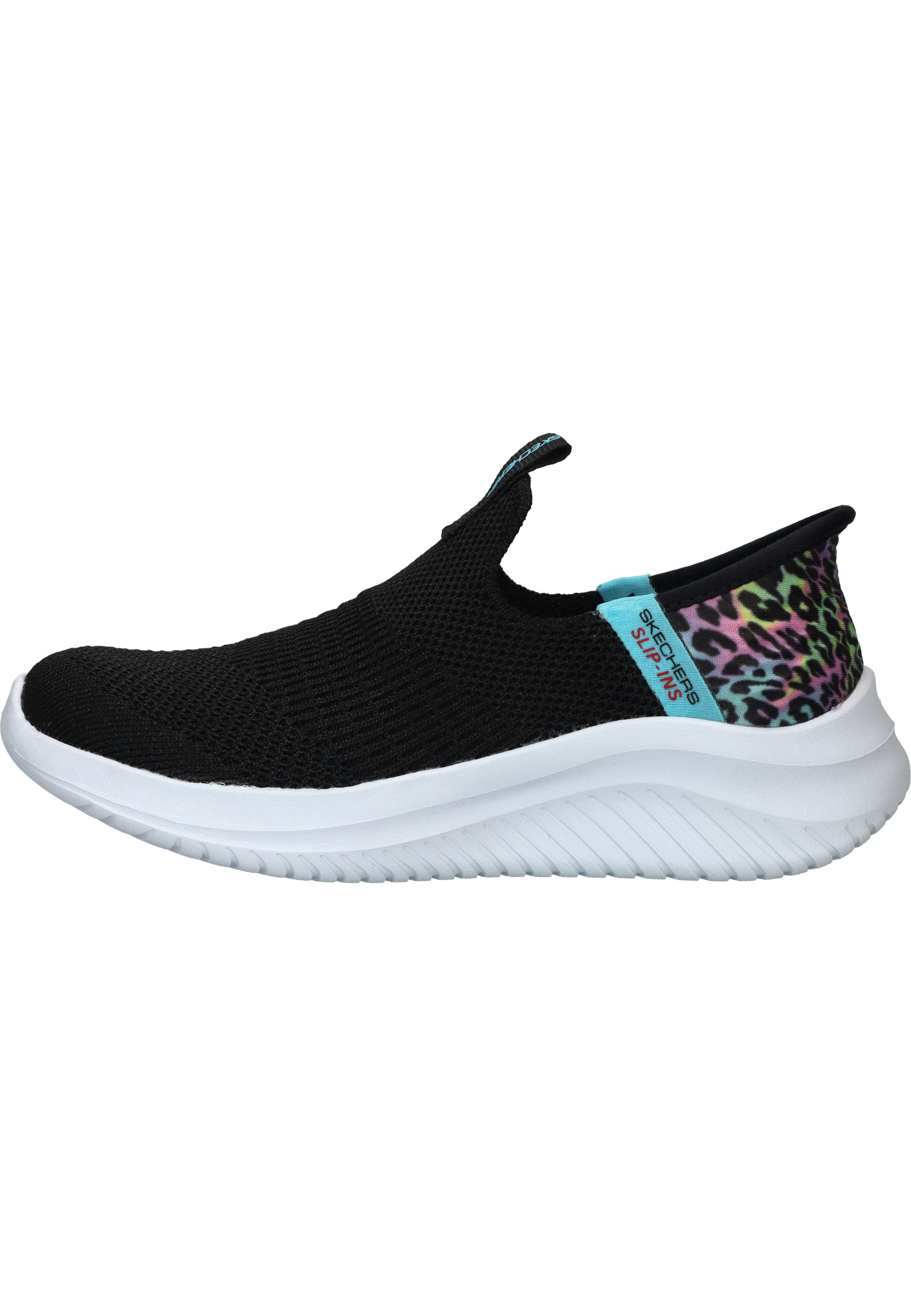 Skechers Ultra Flex 3.0 Colory Wild Slip-Ins Instapper Meisjes Zwart