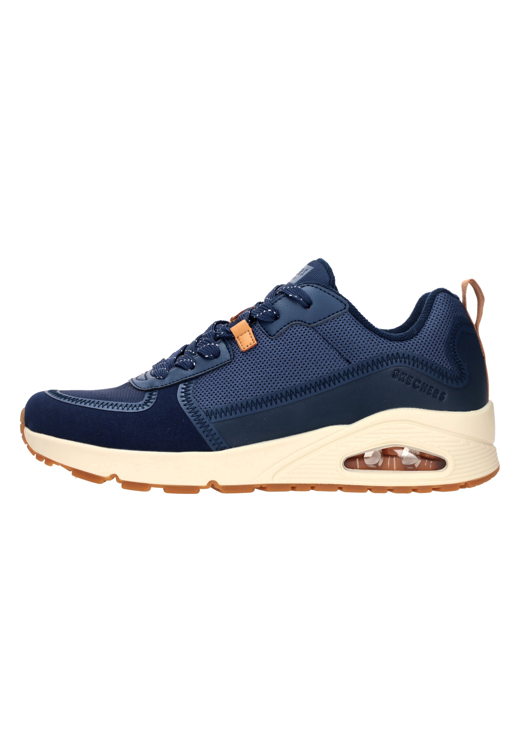 Skechers Uno - Layover Sneakers Laag - blauw - Maat 46