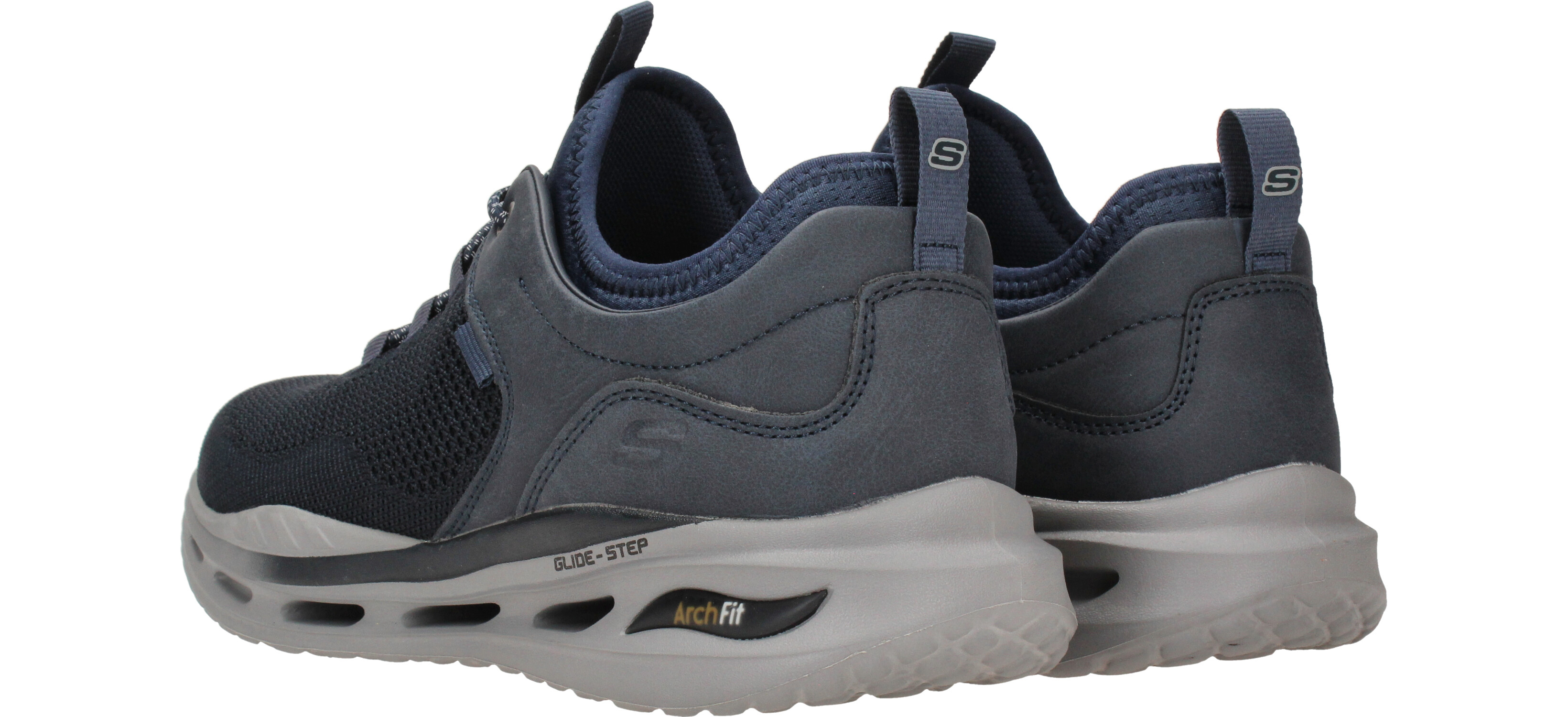 Skechers Arch Fit Orvan Percer instapper, Blauw (3)