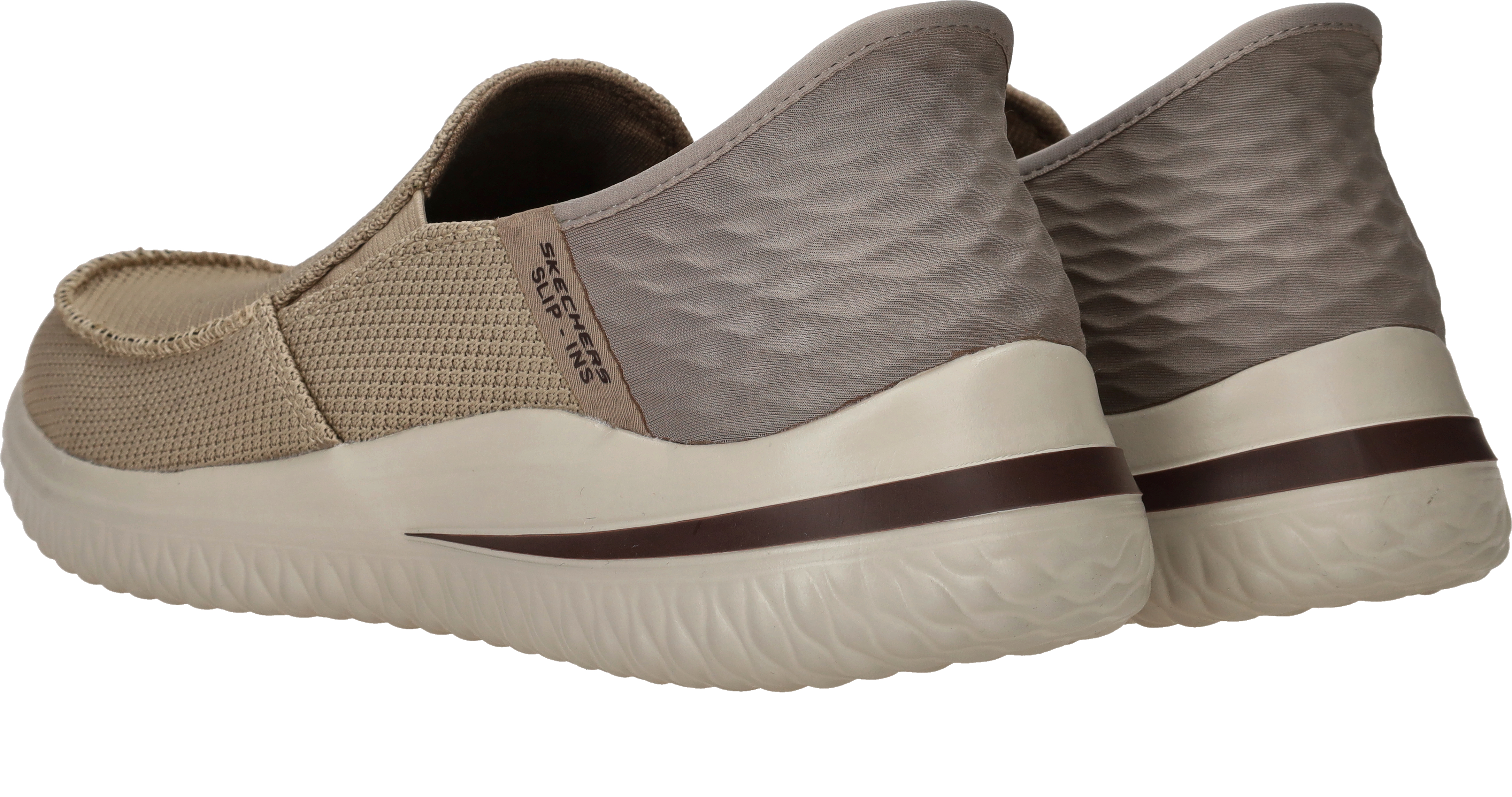Skechers Hands Free Slip-Ins Delson 3.0 Cabrino Instappers Heren Taupe