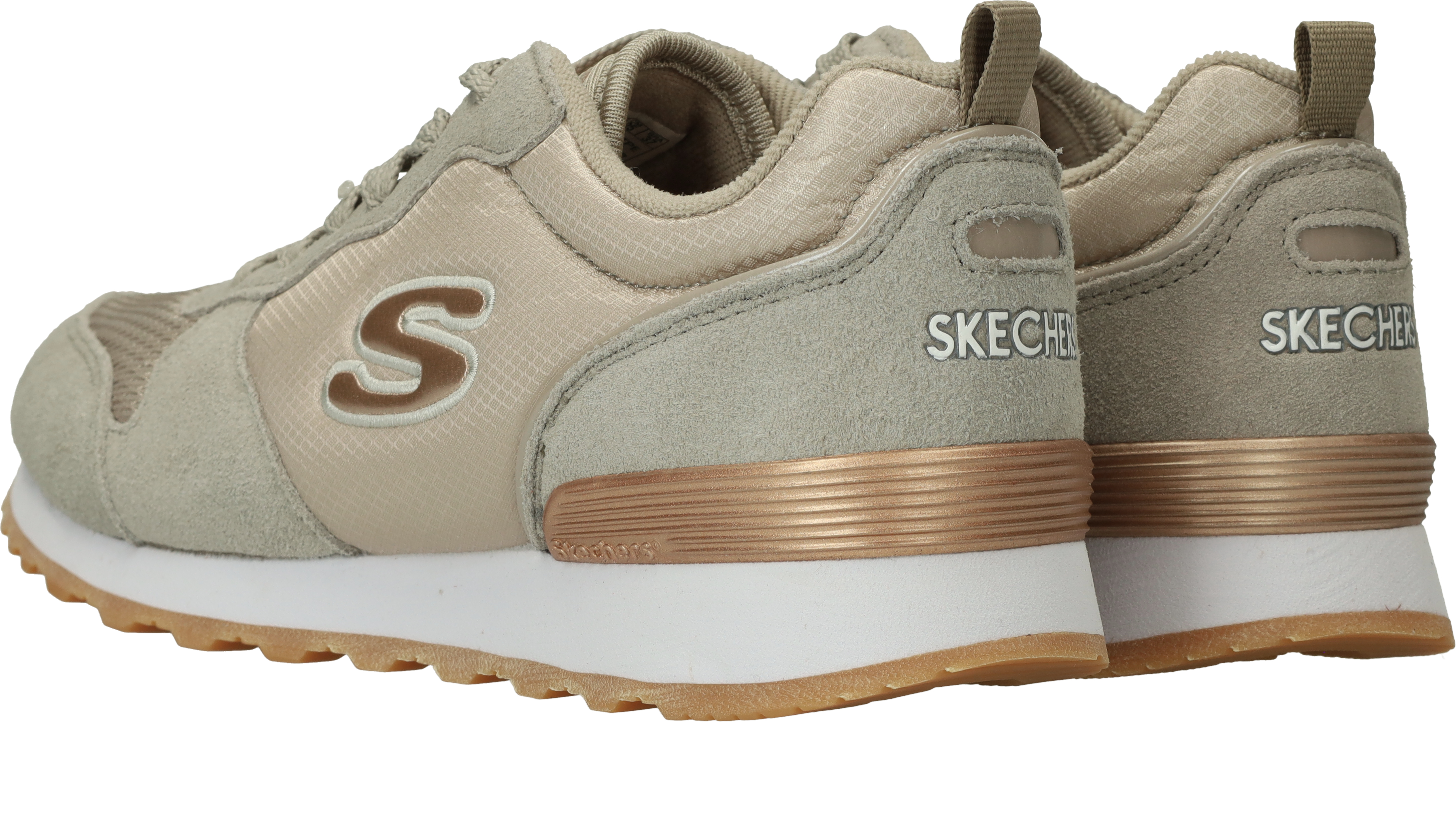 Skechers Goldn Gurl Sneakers Dames Taupe