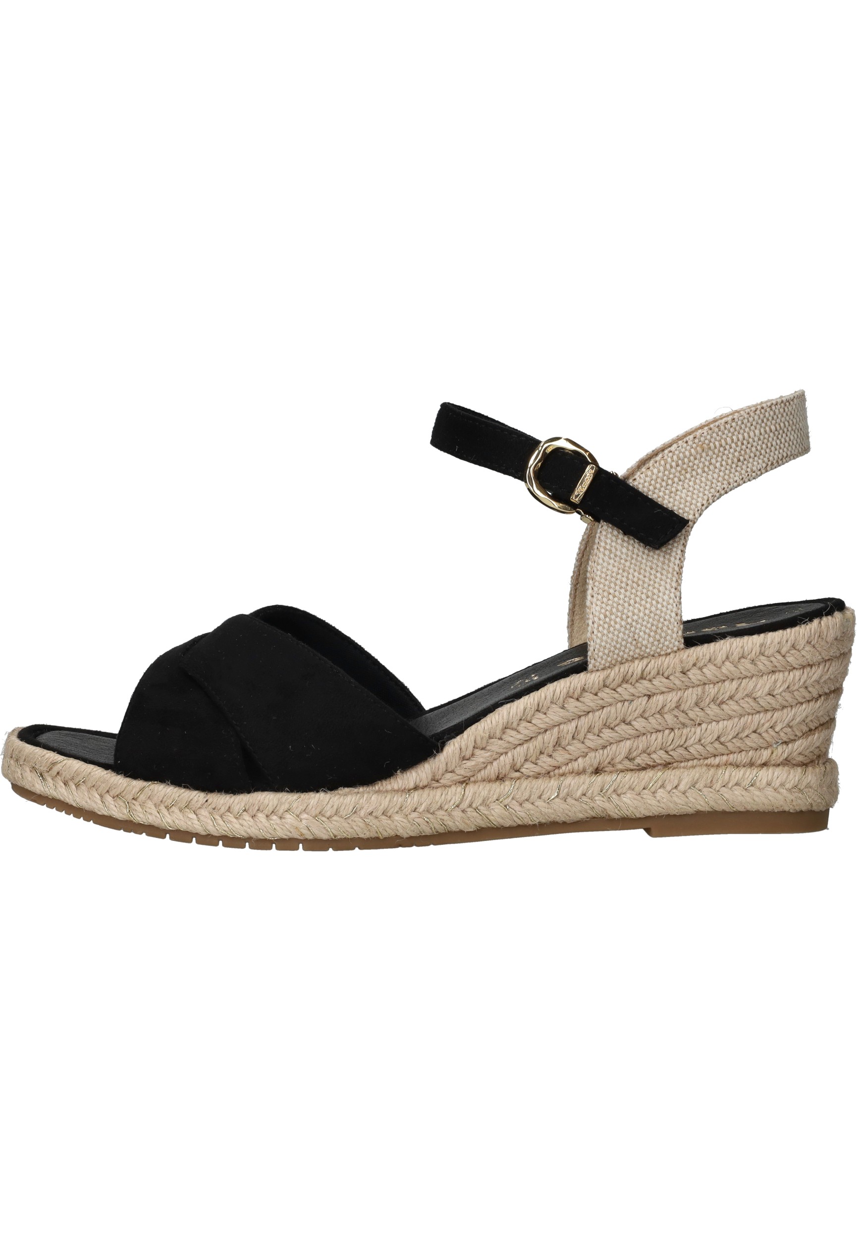 Tamaris 1-28367-42 001 Black -espadrilles tamaris-sleehak pups tamaris-sandaal tamaris MT 36