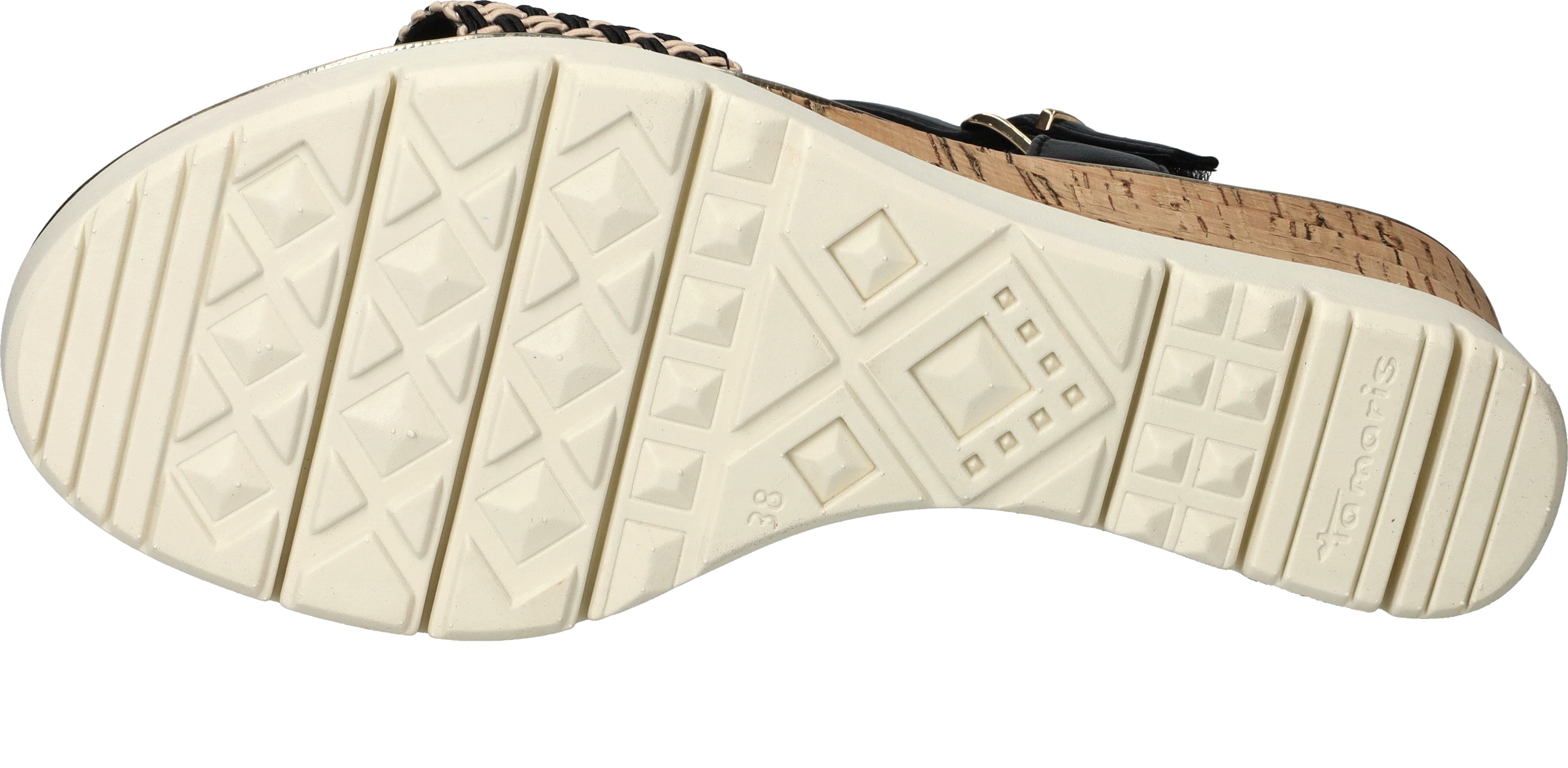 Tamaris VEGAN Plateau Dames Zwart