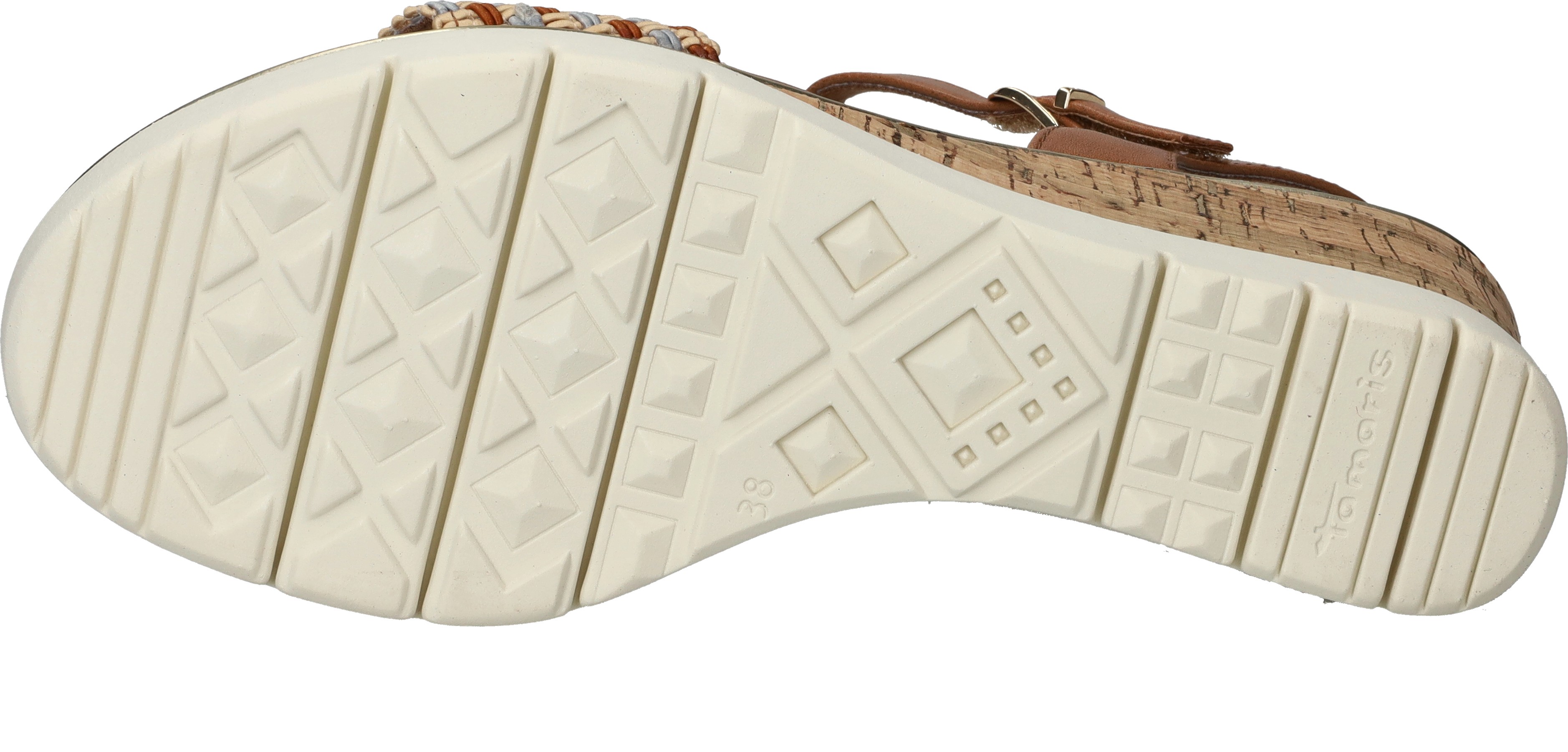 Tamaris VEGAN Plateau Dames Cognac