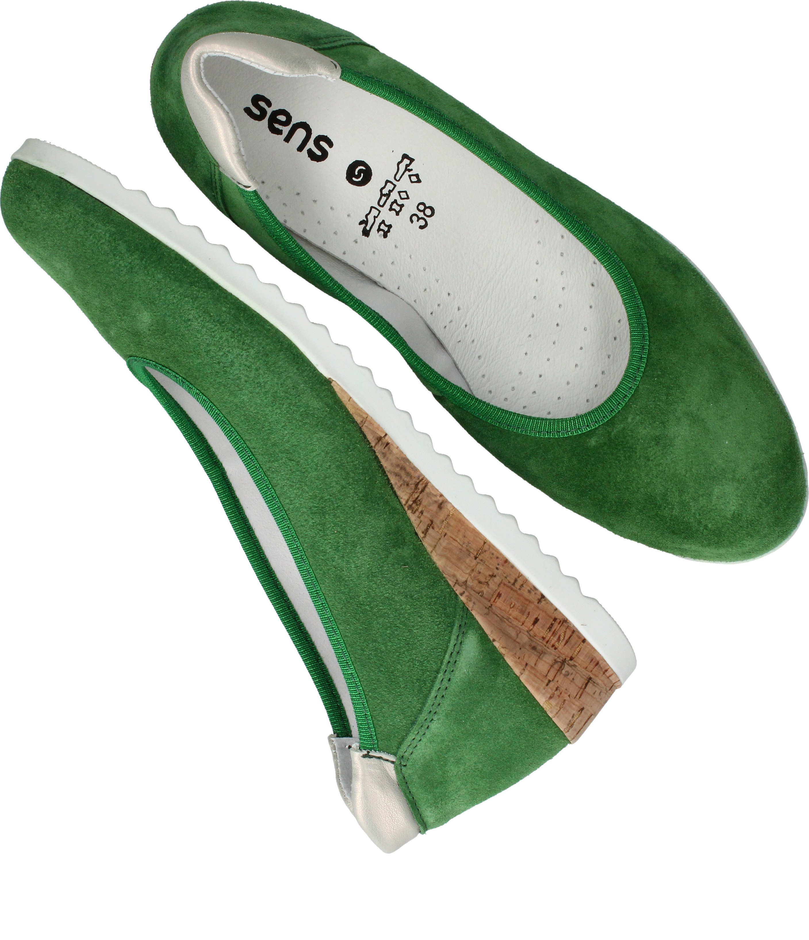 Sens Ballerina's Groen Dames | Shoetimeonline.nl