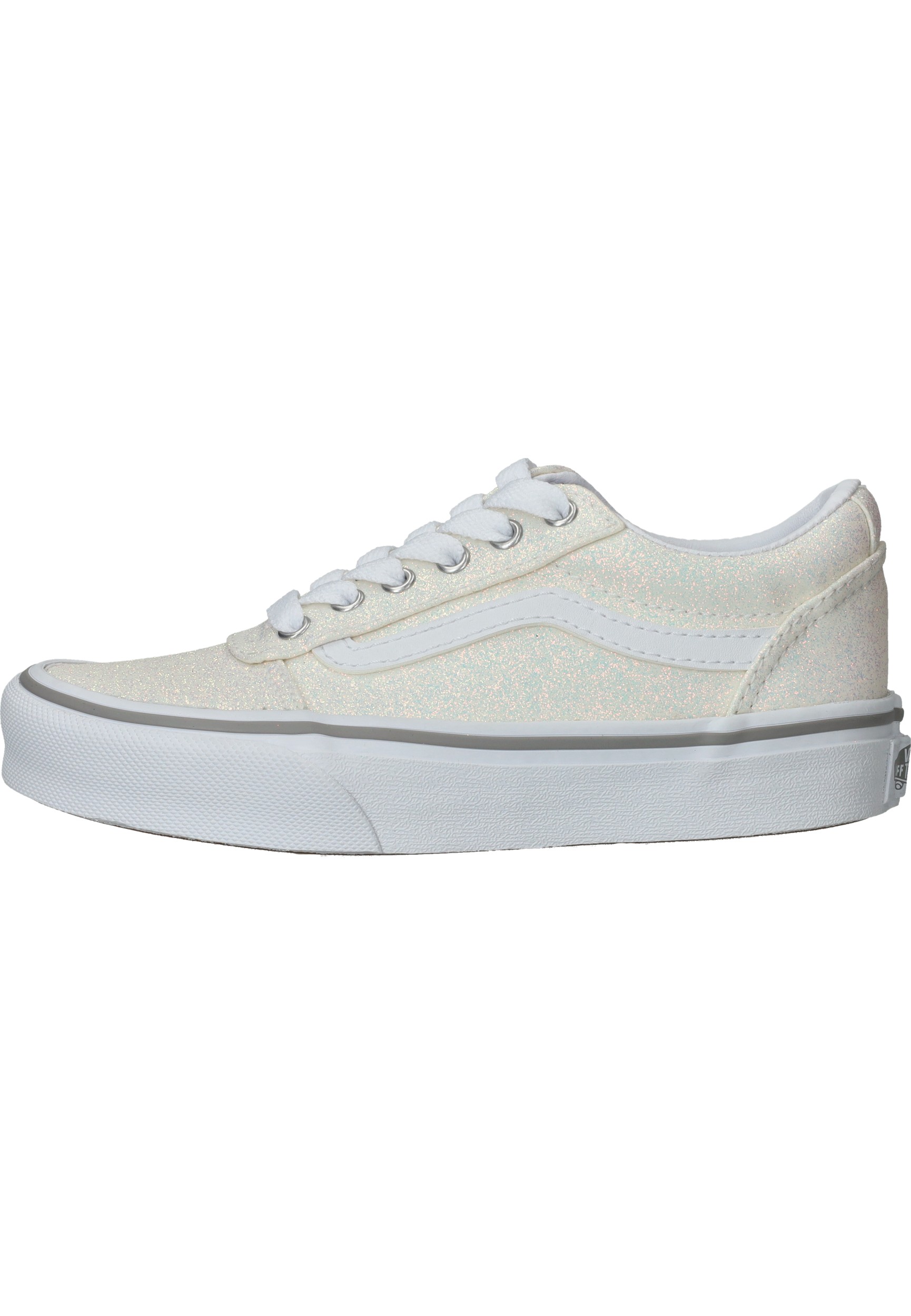 Vans Ward Spring Glitter Sneaker Meisjes Beige