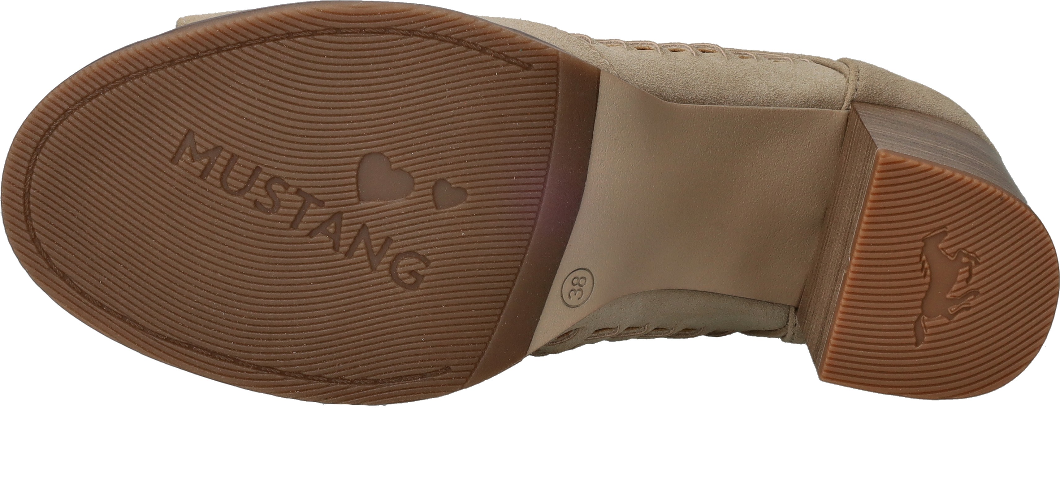 Mustang Sandalen Hak Sandalen Hak - beige - Maat 39