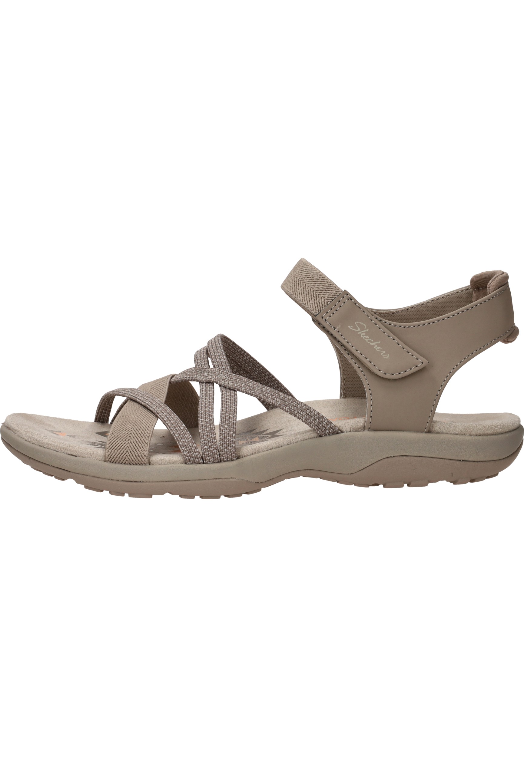 Skechers Reggae Slim - Meadow Grazer Dames Sandalen - Taupe - Maat 38