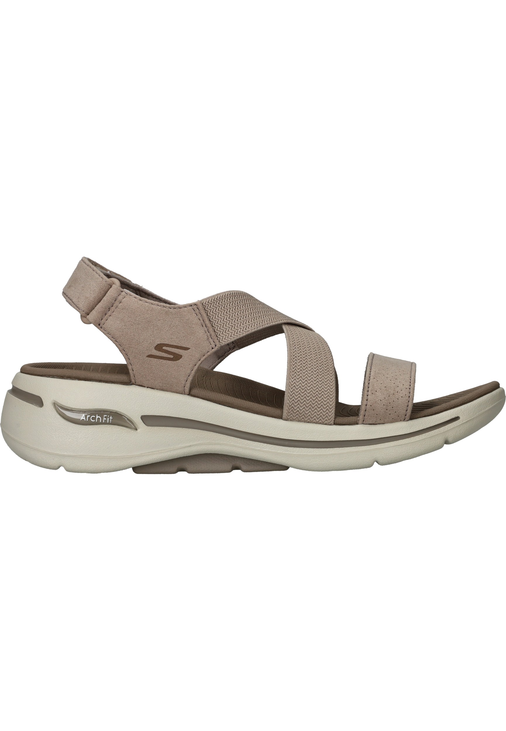 Skechers Go Walk Arch Fit Sandal Tre Dames Sneakers - Taupe - Maat 42