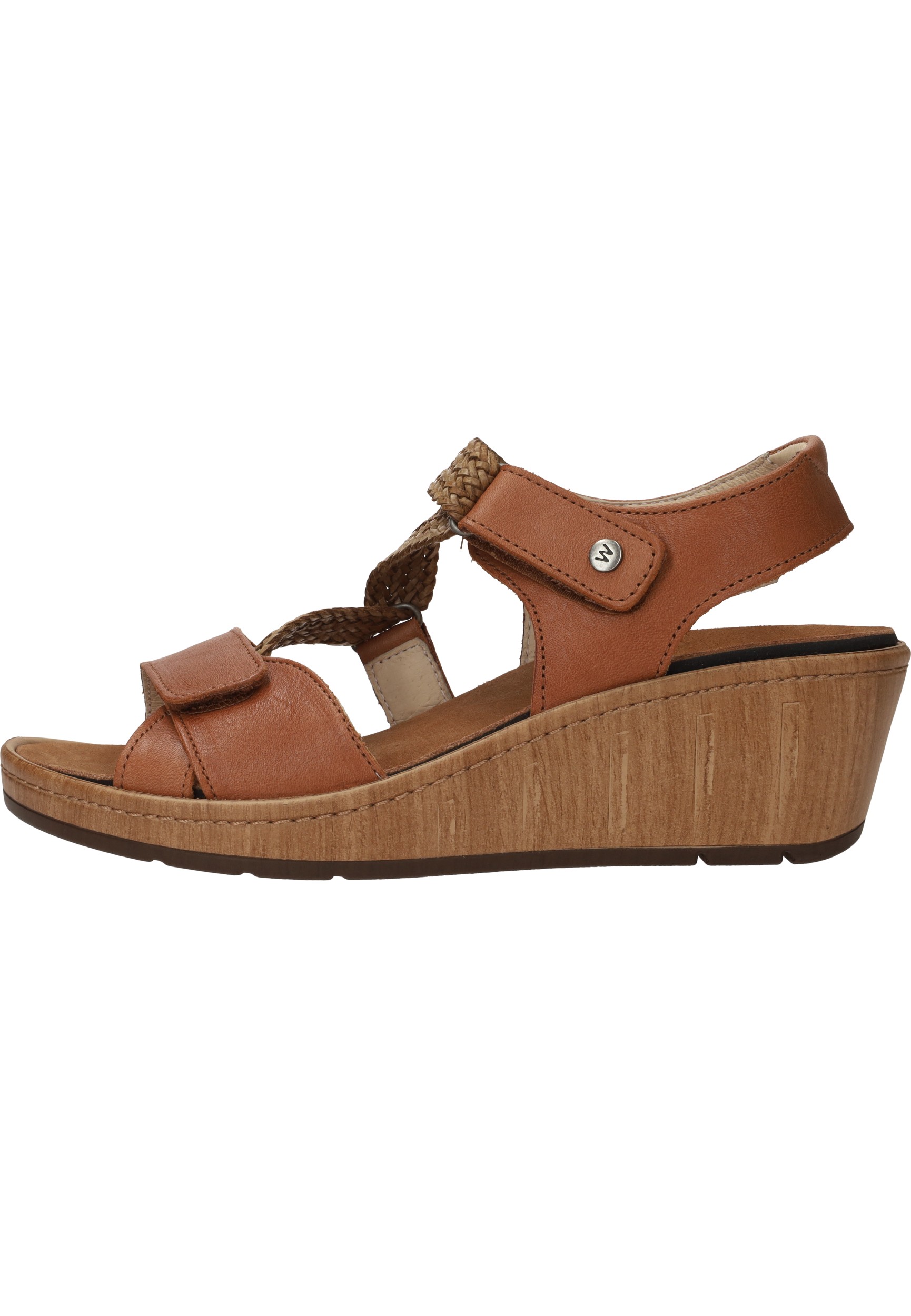 Wolky La Jolla Viagretta Plateau Sandaal Dames Bruin/Cognac