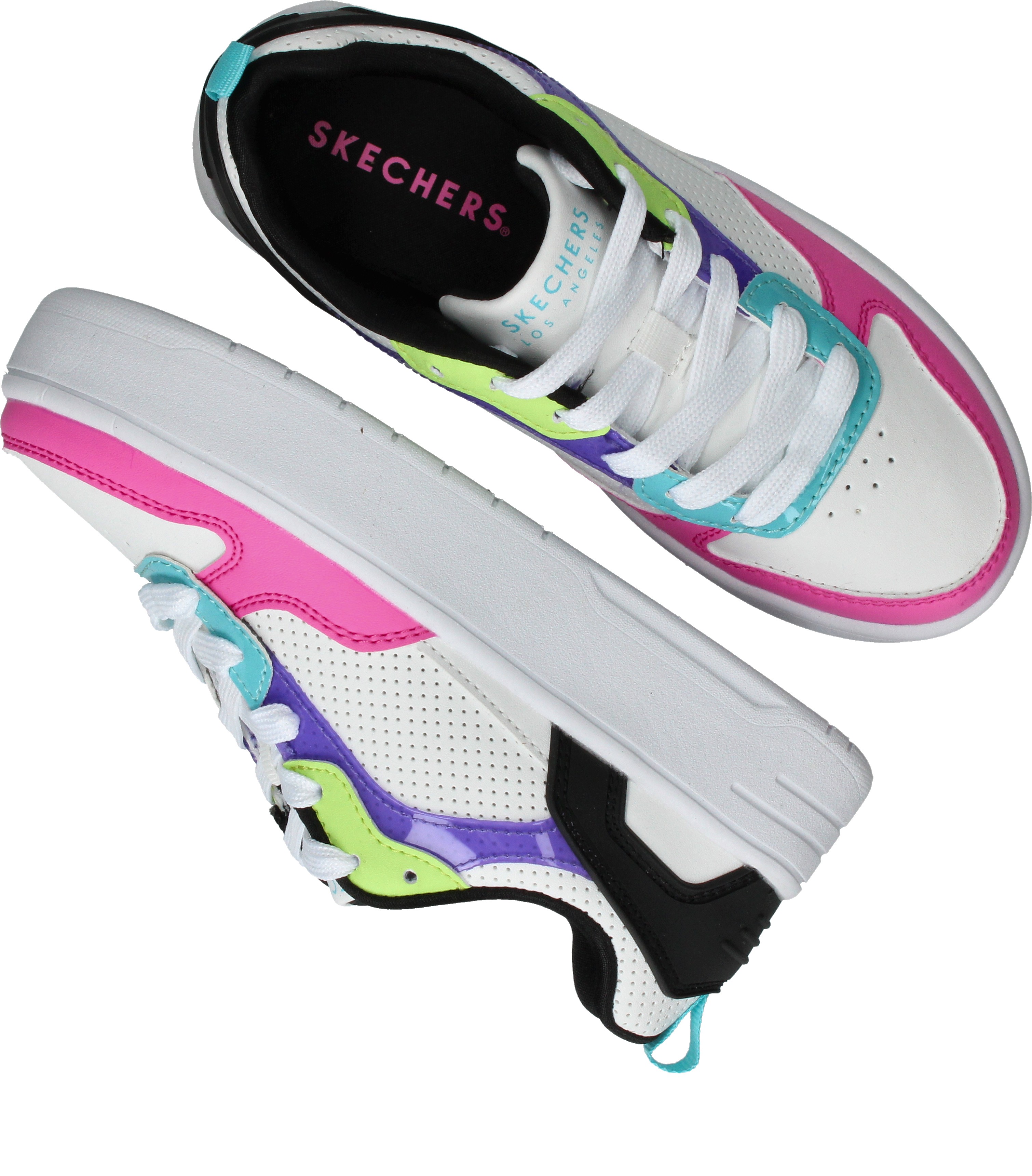 Skechers Court High Color Crush, Wit (4)