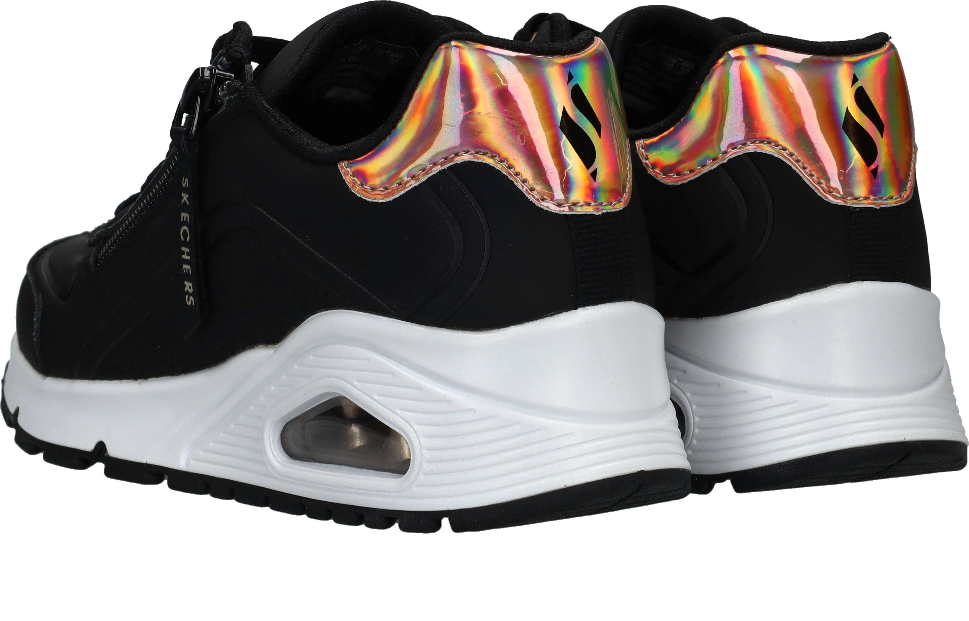 Skechers Uno Gen1 Zip and Stride, Zwart (3)