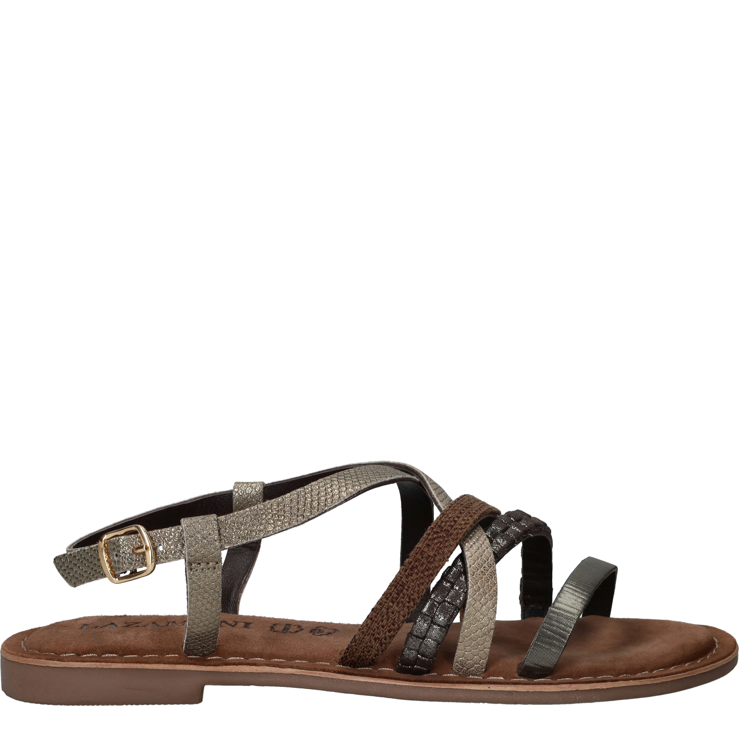 Lazamani Sandalen Dames Bruin 36
