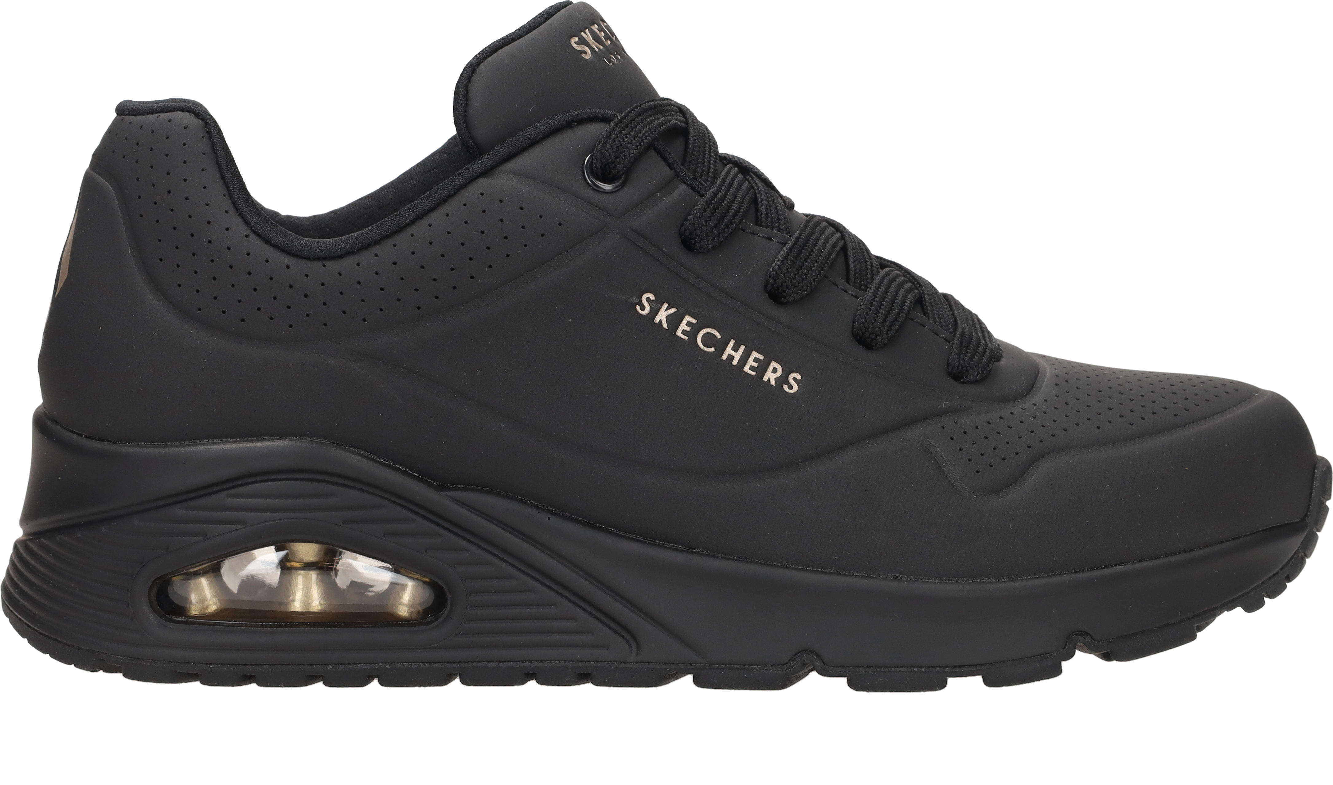 Skechers Uno Stand On Air Sneakers dames zwart