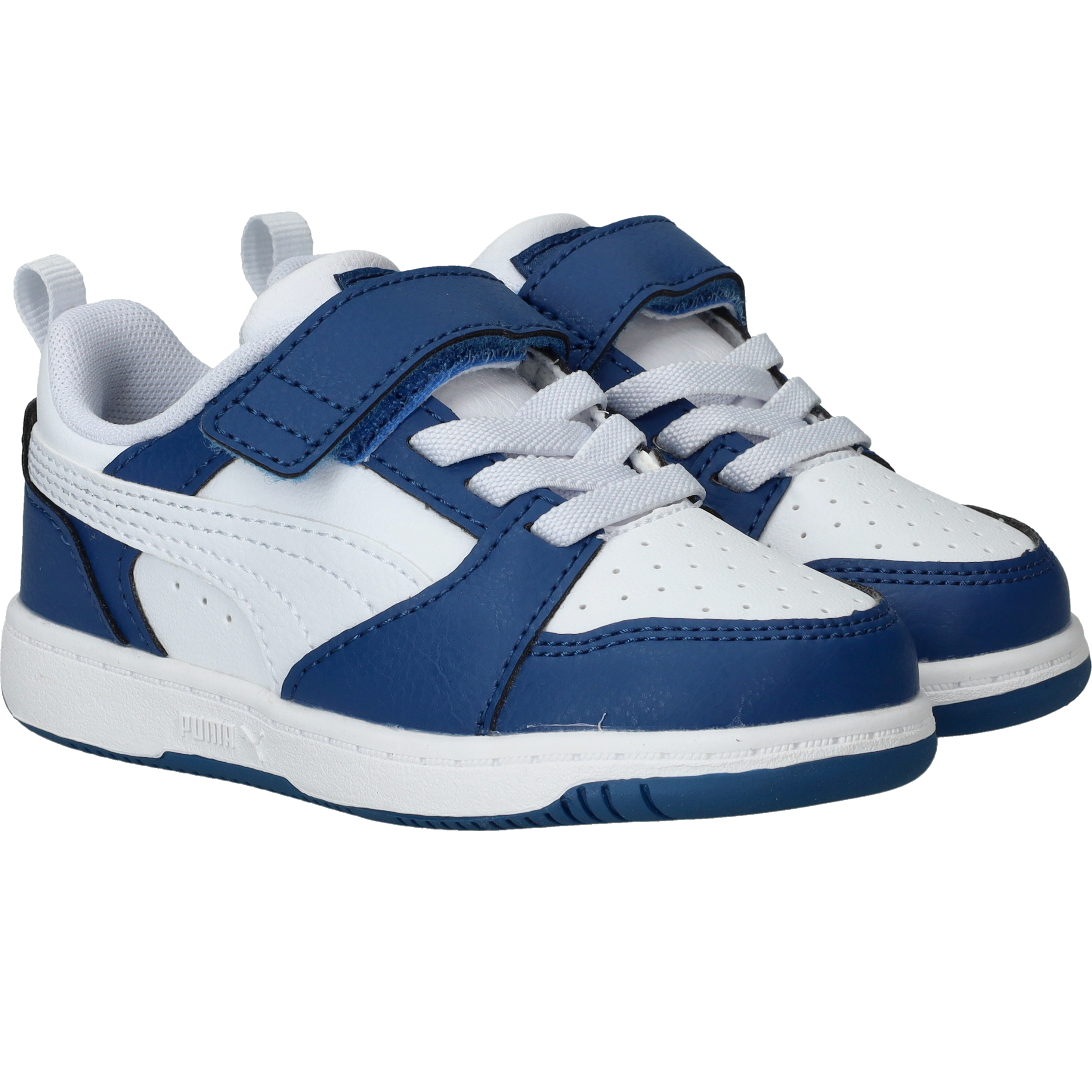 Puma Rebound V6 Low Sneakers Jongens Blauw, sneaker voor jongens – foto 2