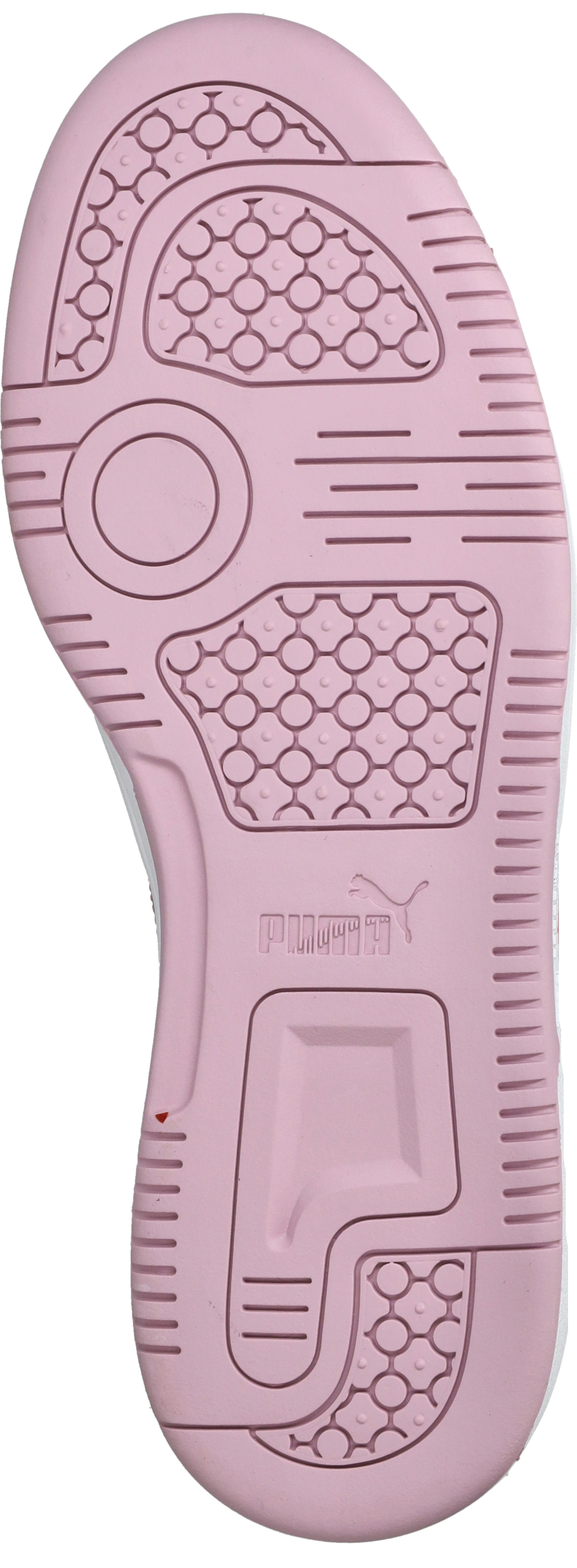 PUMA Puma Rebound V6 Mid Blurry Dreams Jr Meisjes Sneakers - PUMA White-Rose Mauve-Cool Weather