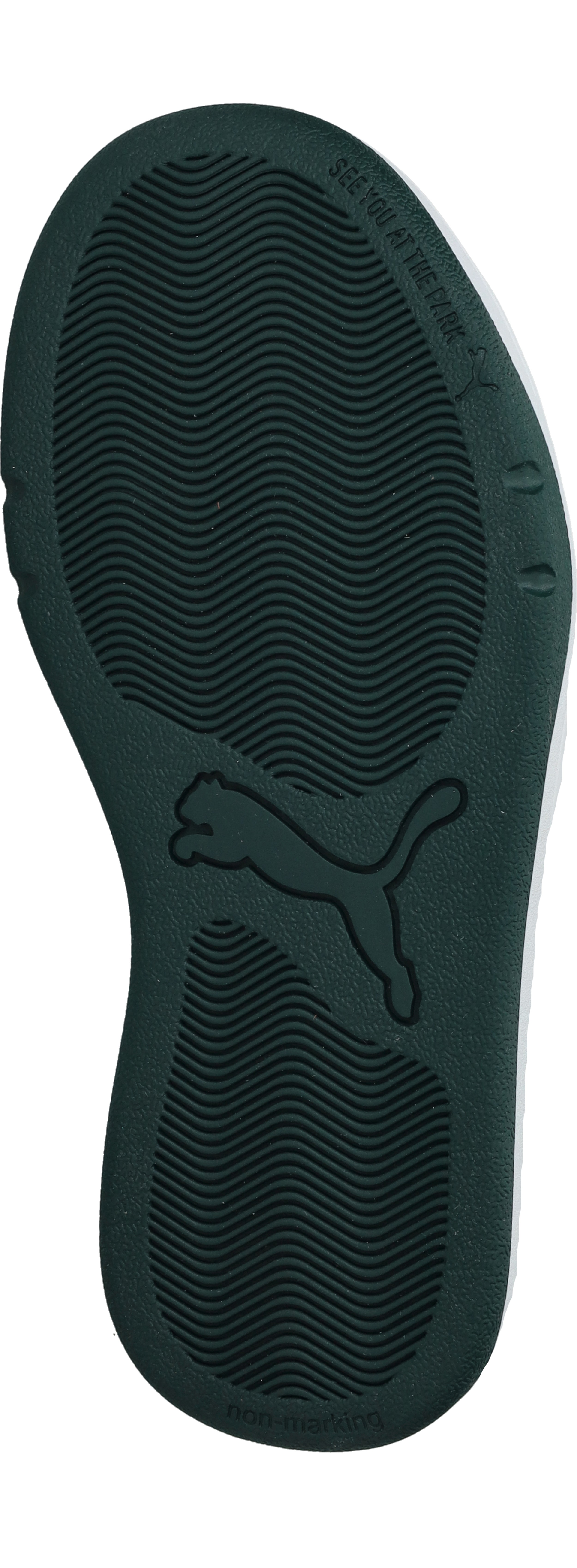 Puma Park Lifestyle Easy jongens sneaker - Wit Groen - Maat 37