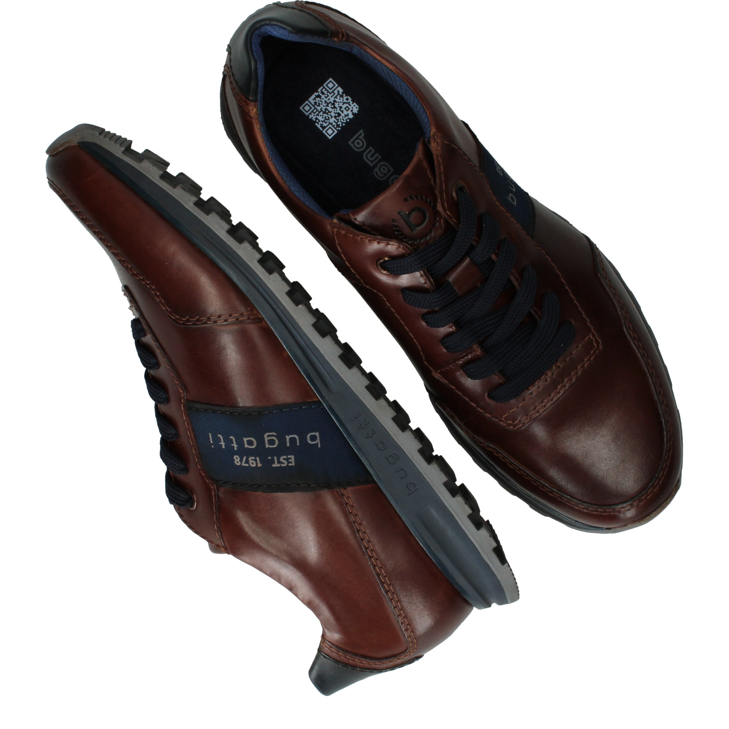 Bugatti Sneakers Heren Bruin, sneaker voor heren – foto 4