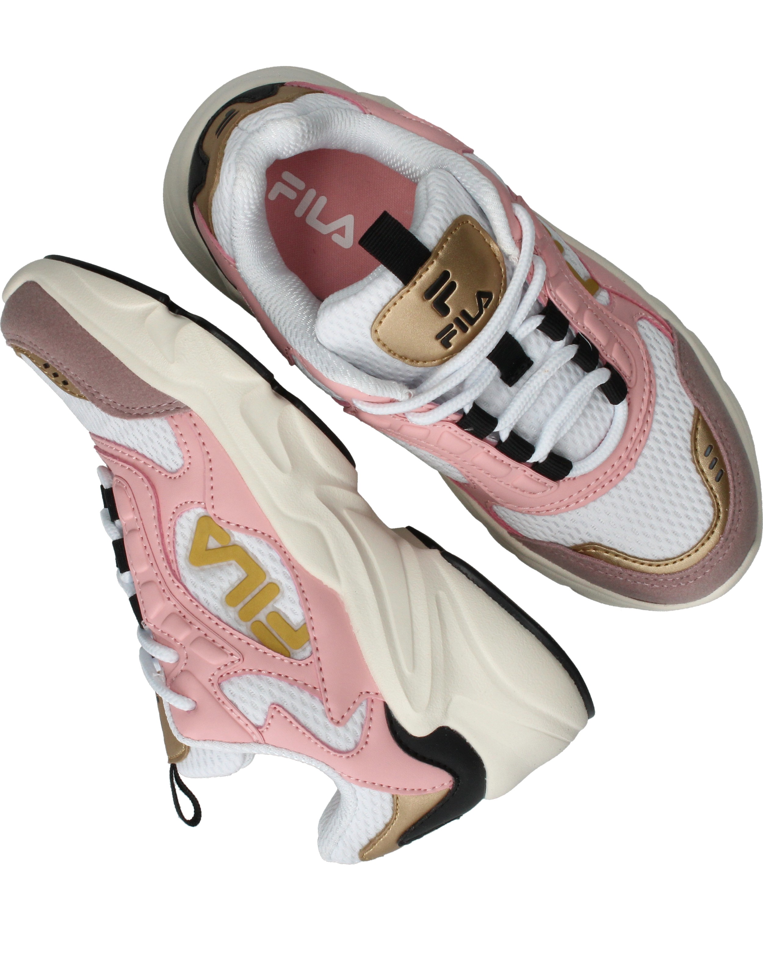 Fila Collene Logo Sneakers Dames Roze, sneaker voor dames – foto 4