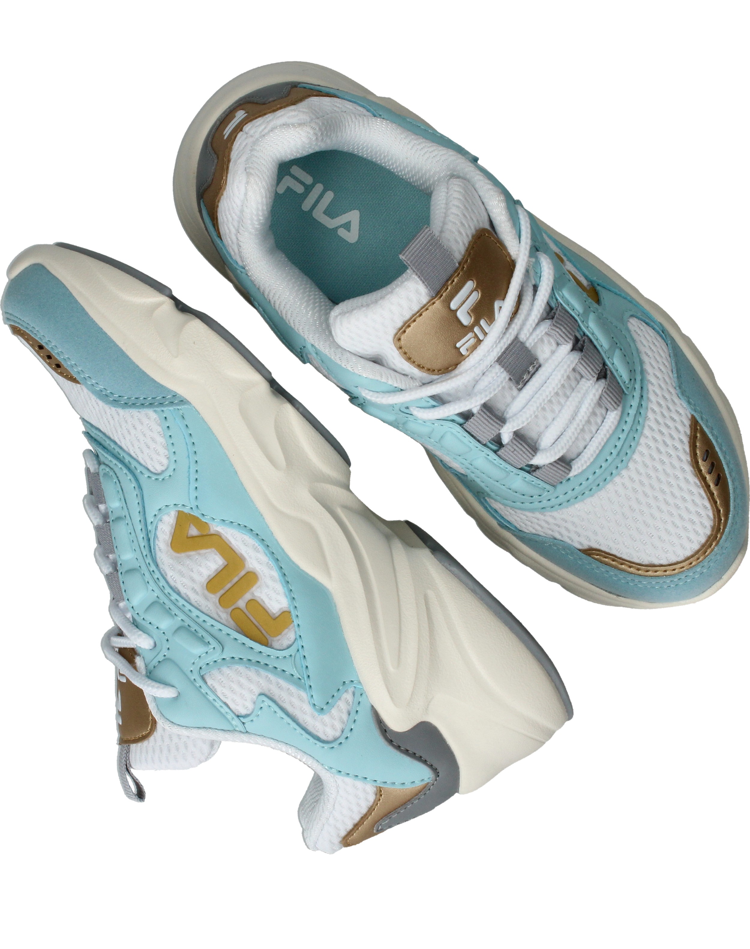 Fila Collene Logo Sneakers Meisjes Blauw, sneaker voor meisjes – foto 4