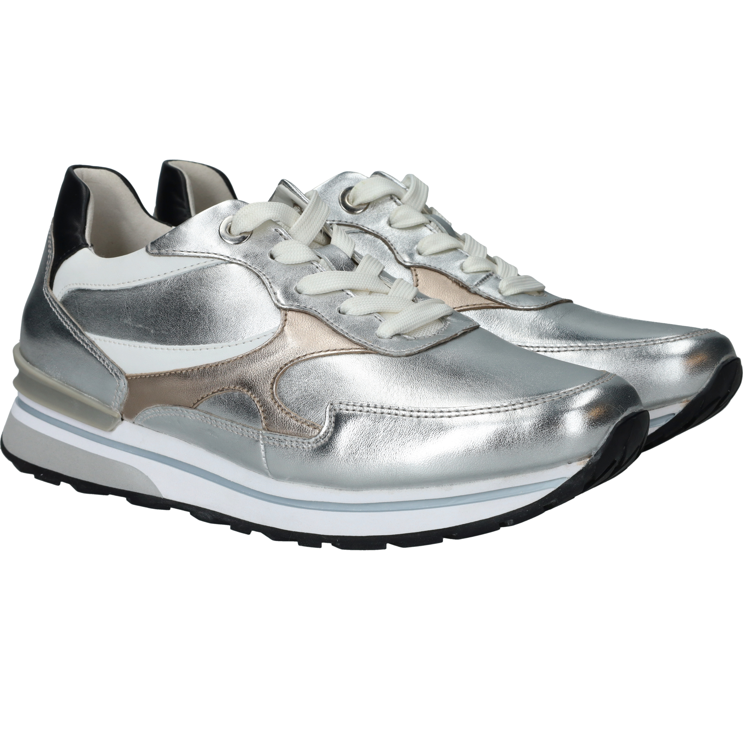 Gabor Sneakers Dames Zilver, sneaker voor dames – foto 6