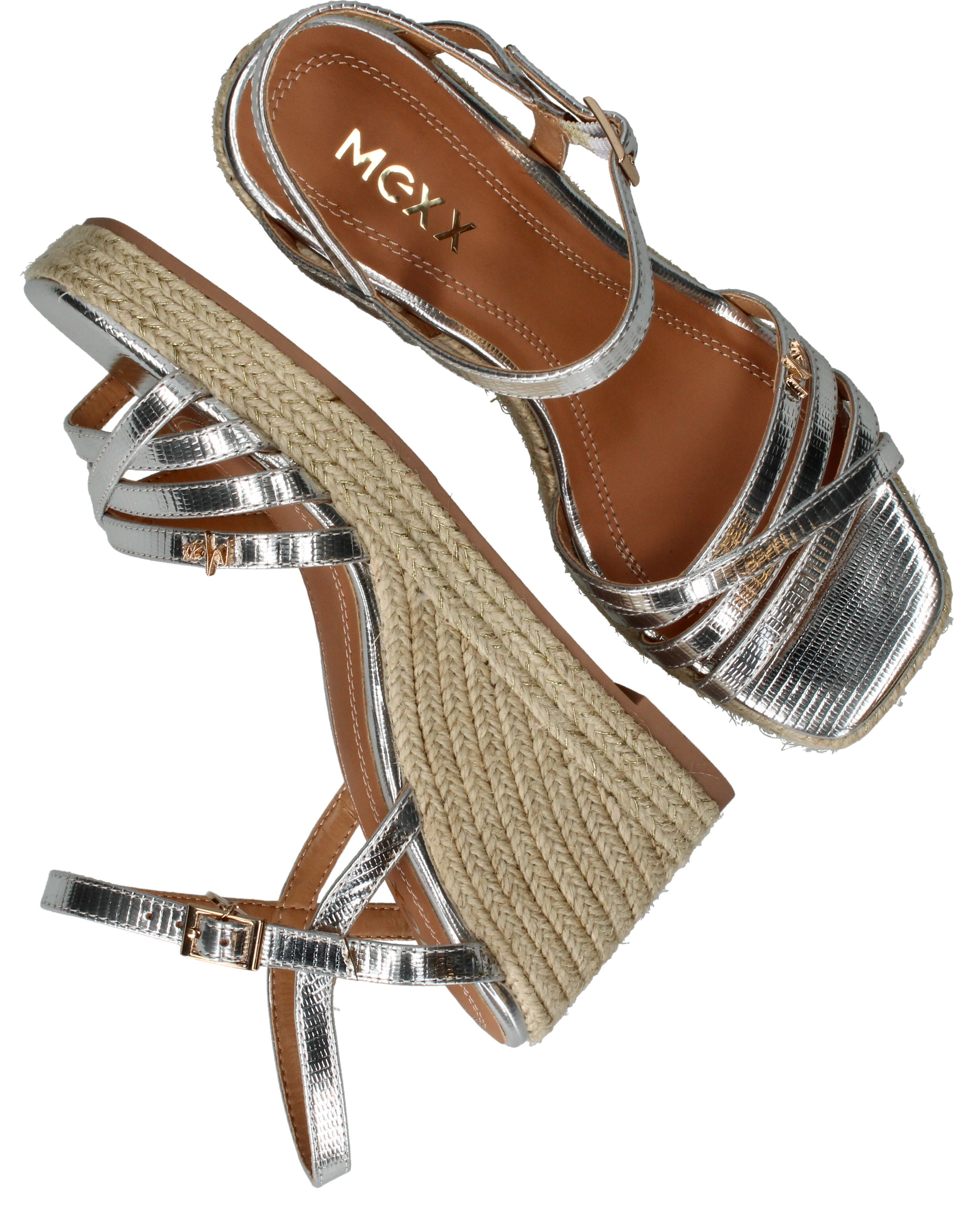 Mexx Noemi Sleehakken Zilver, sleehak voor unisex – foto 4