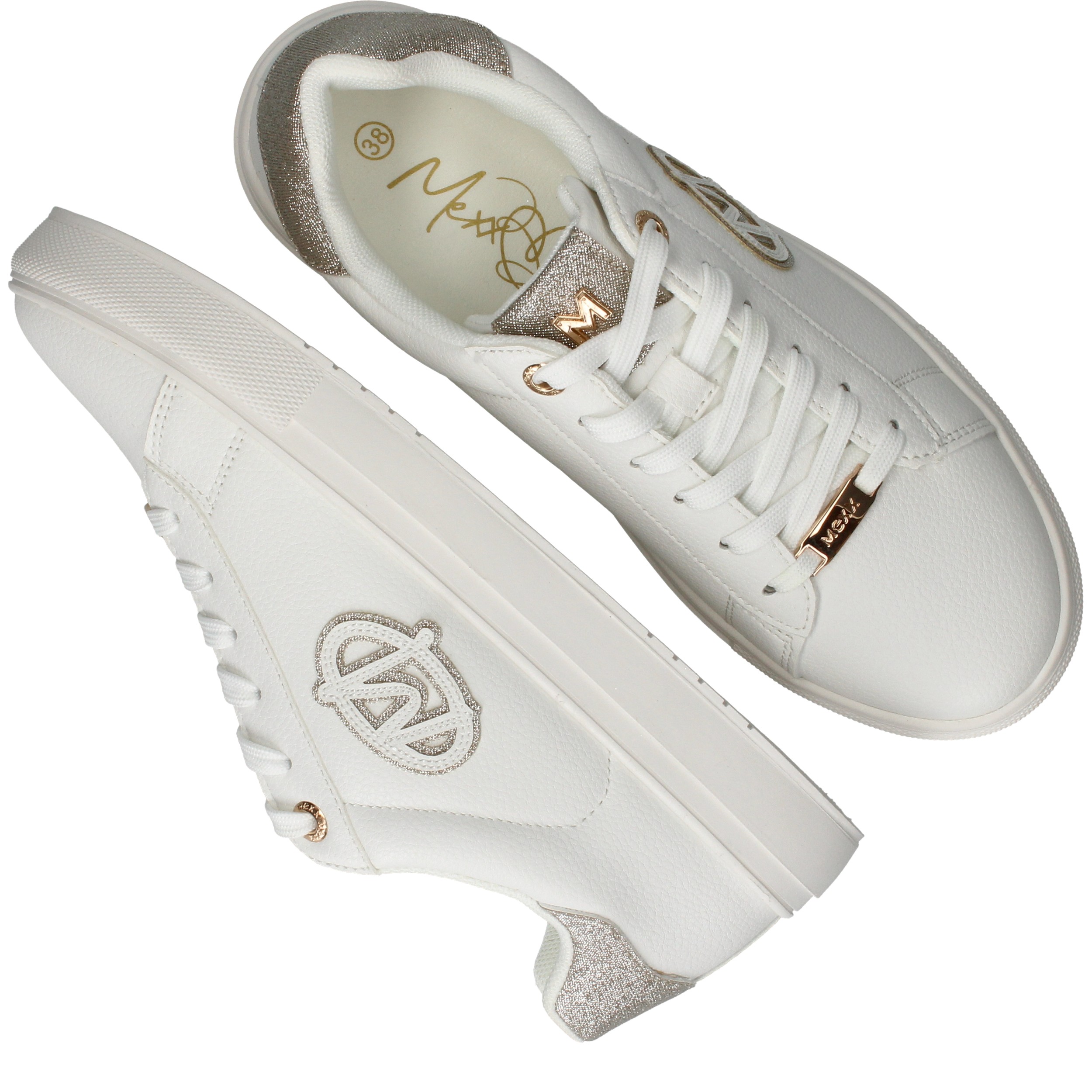 Mexx Rilly Sneakers Wit, sneaker voor unisex – foto 4