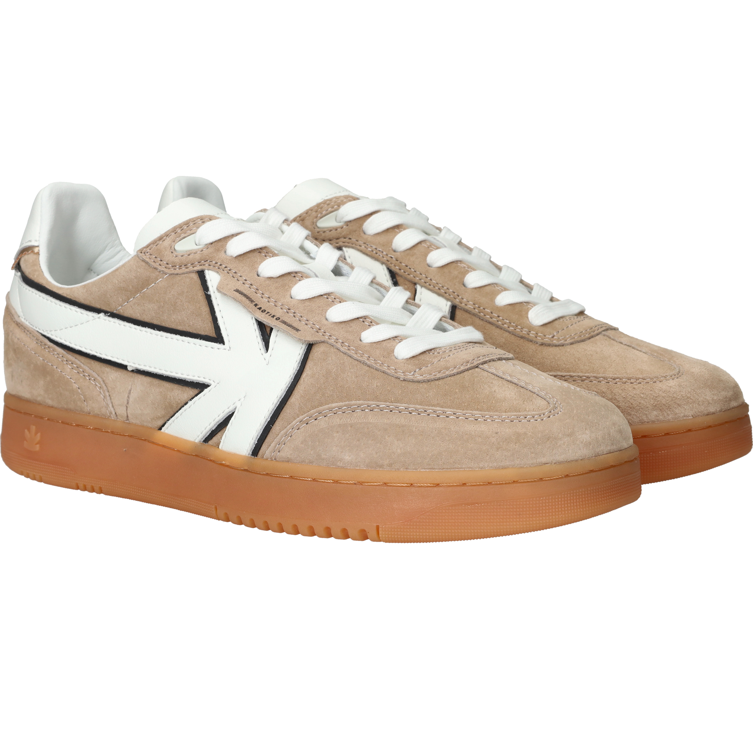 Kaotiko Boston Sneakers Heren Beige, sneaker voor heren – foto 2