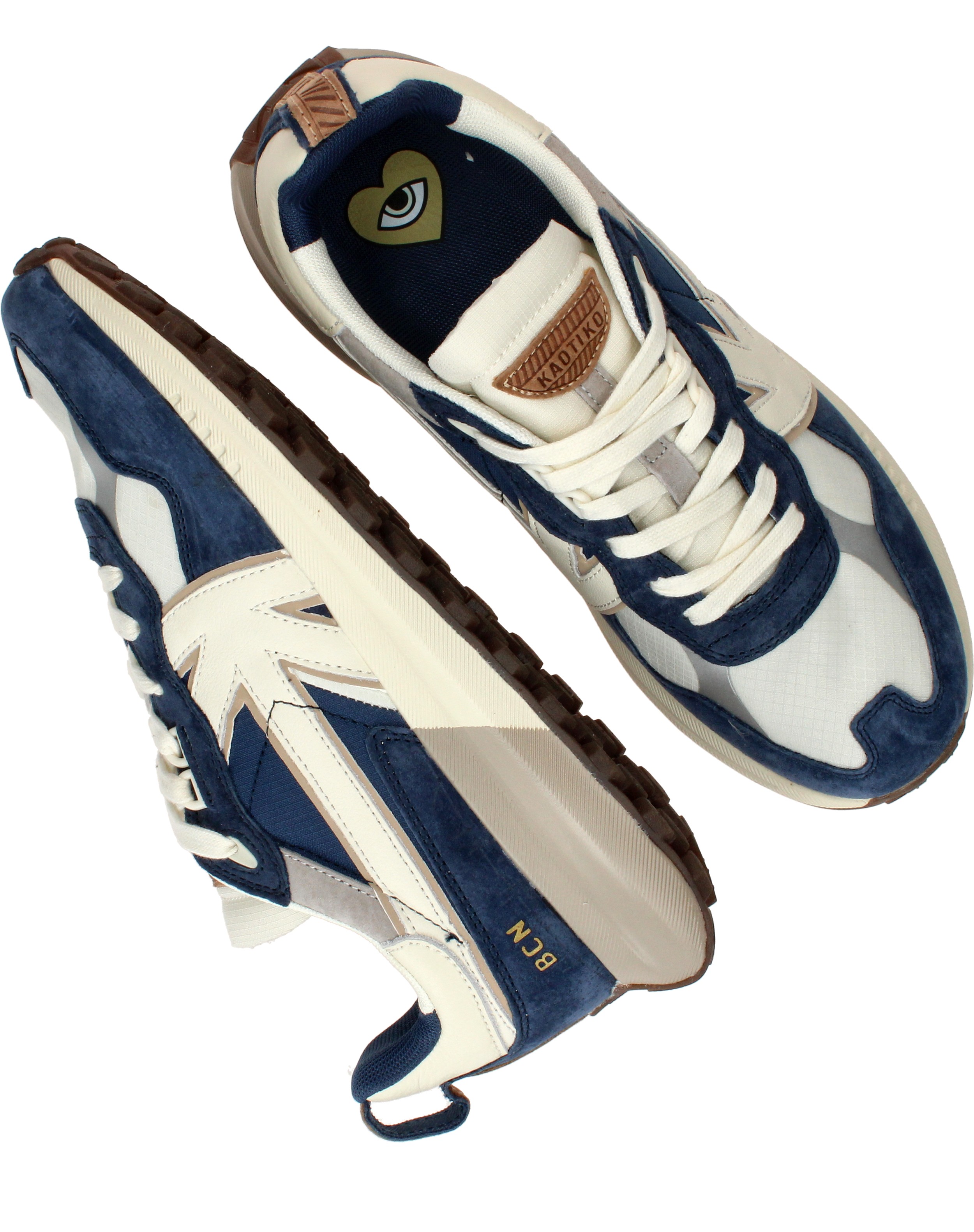 Kaotiko Vancouver Sneakers Heren Blauw, sneaker voor heren – foto 4