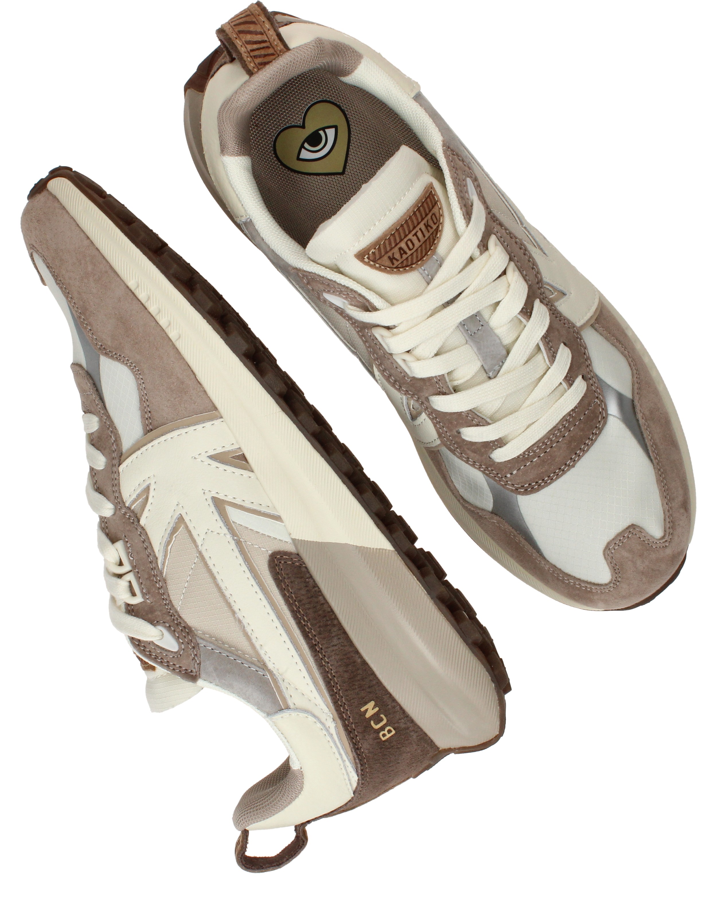 Kaotiko Vancouver Sneakers Heren Beige, sneaker voor heren – foto 4