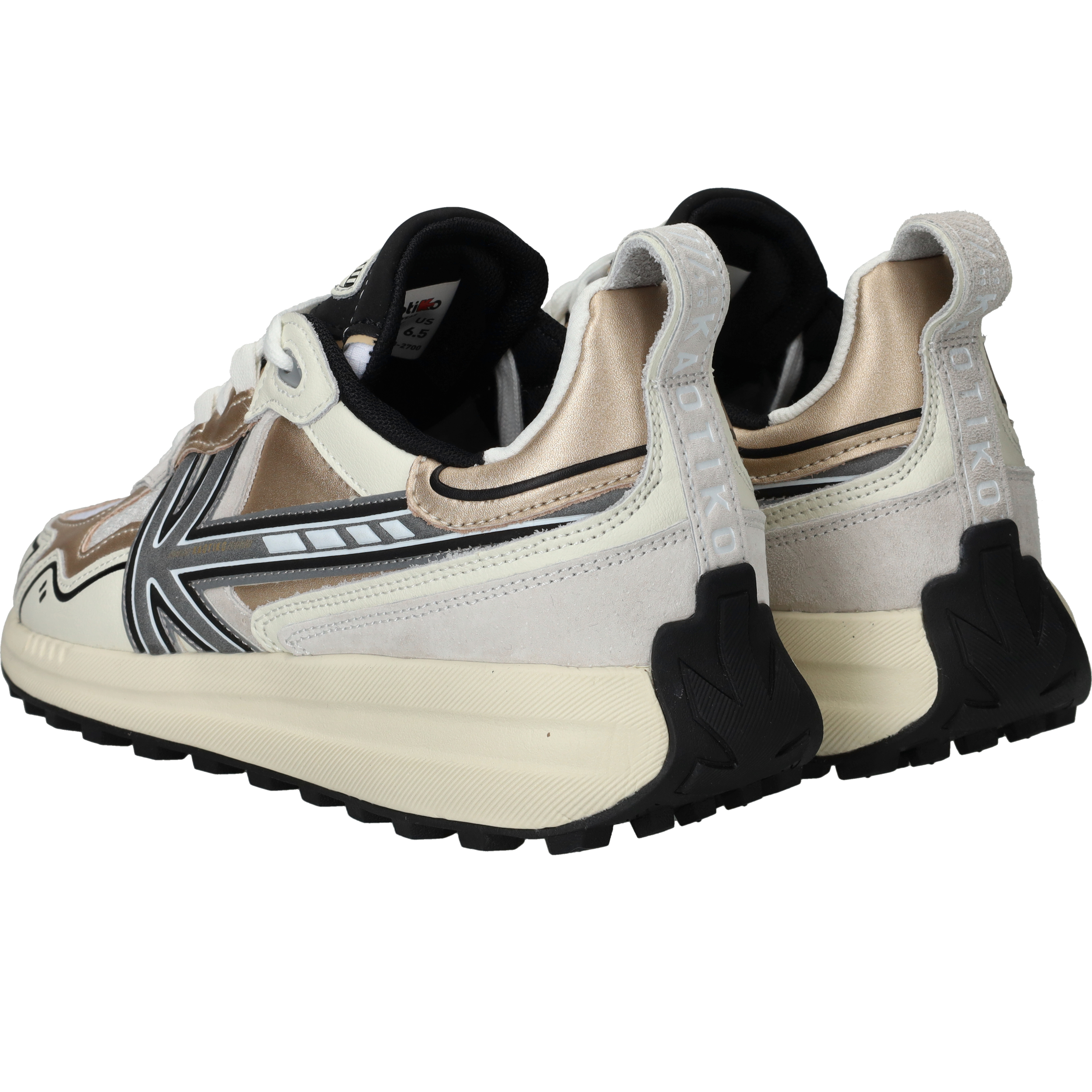 Kaotiko Detroit Tach Sneakers Dames Beige, sneaker voor dames – foto 3