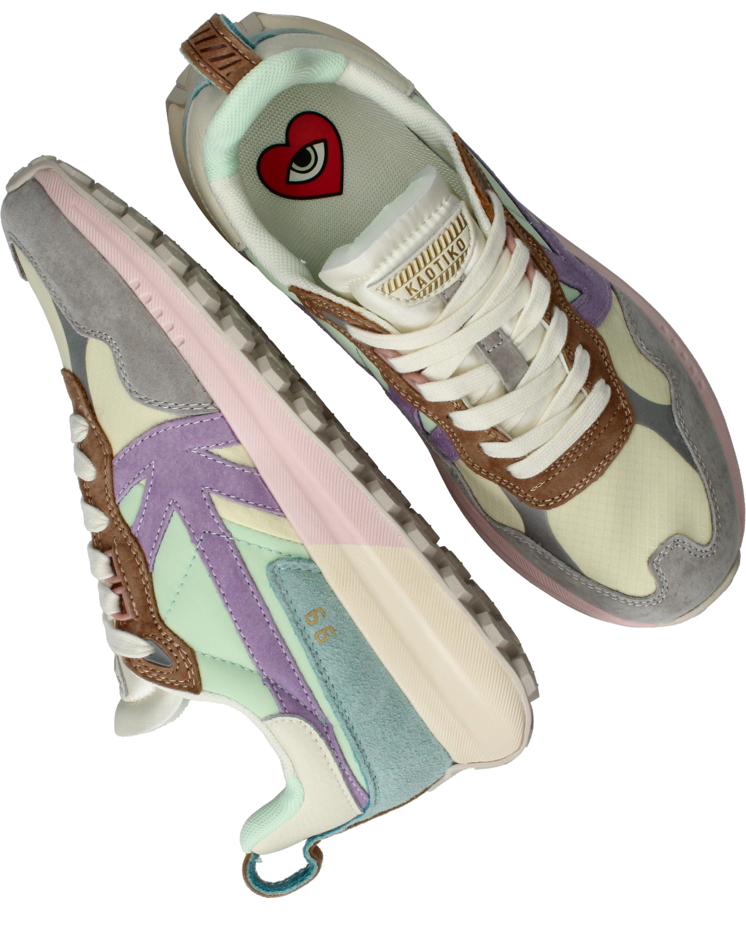 Kaotiko Detroit Multi Sneakers Dames Multi, sneaker voor dames – foto 4