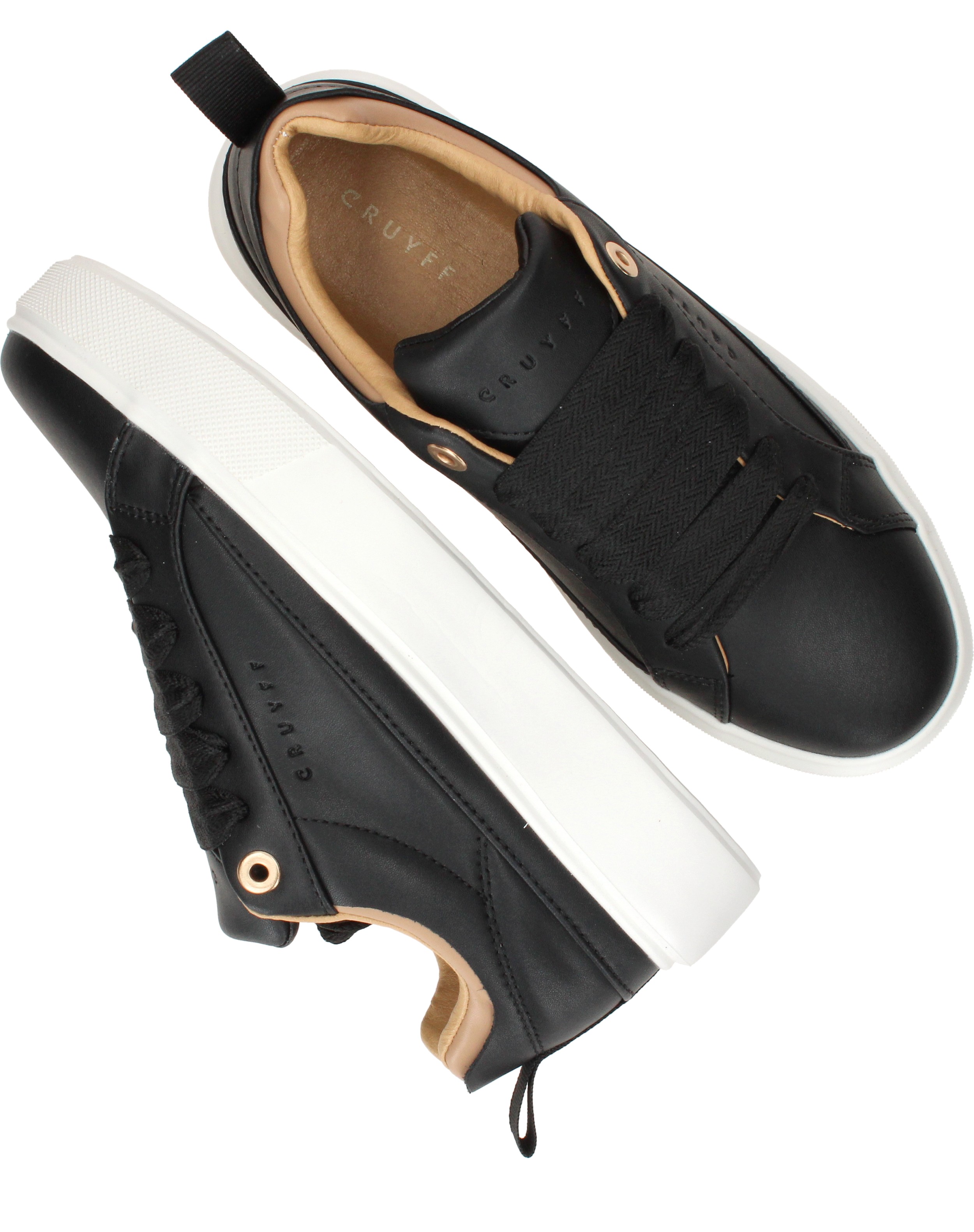 Cruyff Palco Sneakers Dames Zwart, sneaker voor dames – foto 4