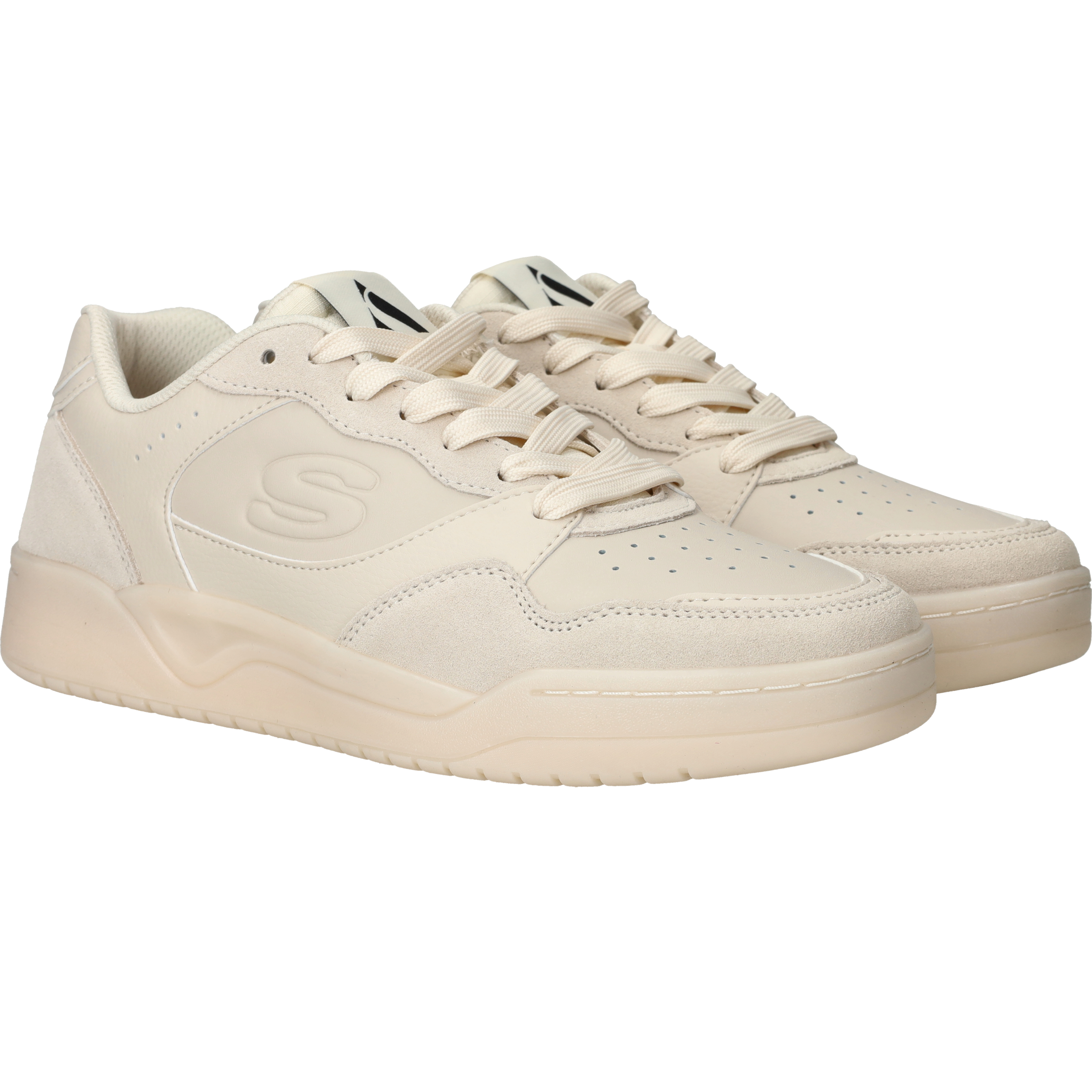 Skechers Koopa Court Volley Low Varsity Sneakers Heren Beige, sneaker voor heren – foto 2