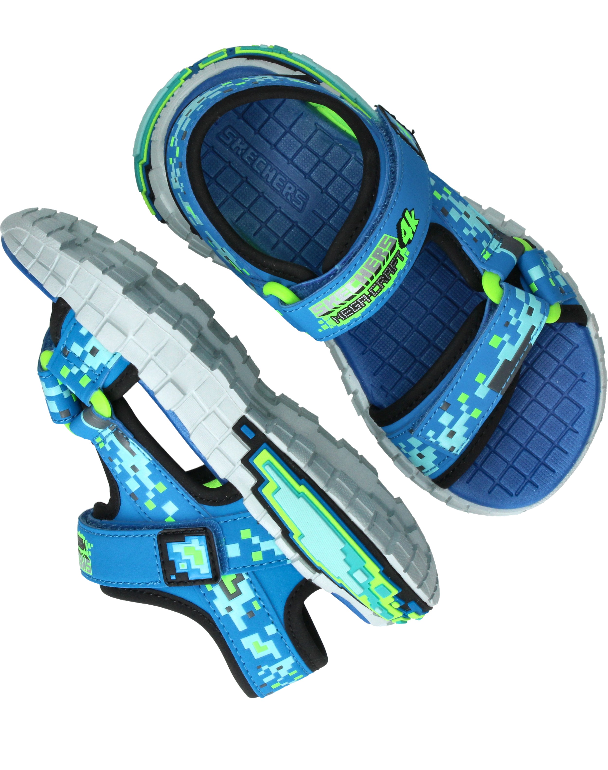 Skechers Mega Splash 4K Sandalen Jongens Blauw – foto 3