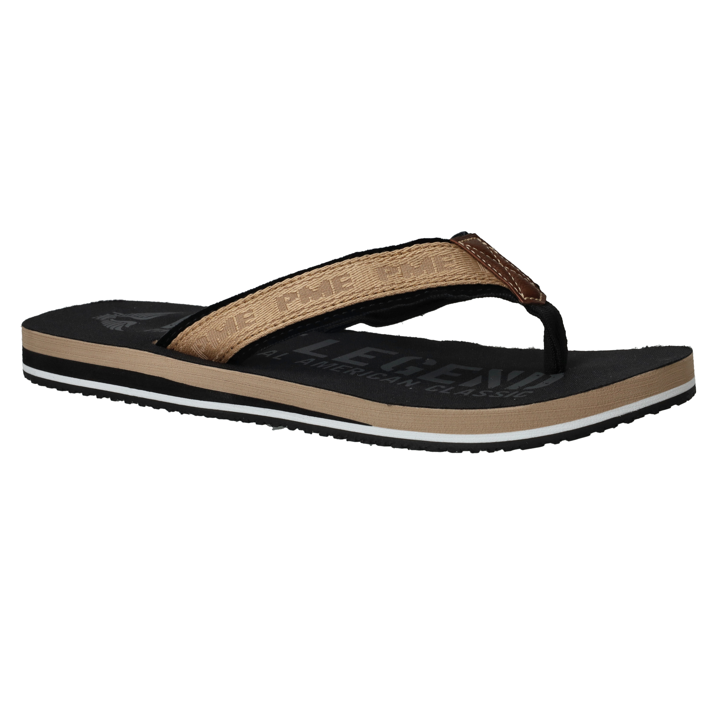 PME Legend Jetflap Slippers Taupe Heren | Durlinger.com
